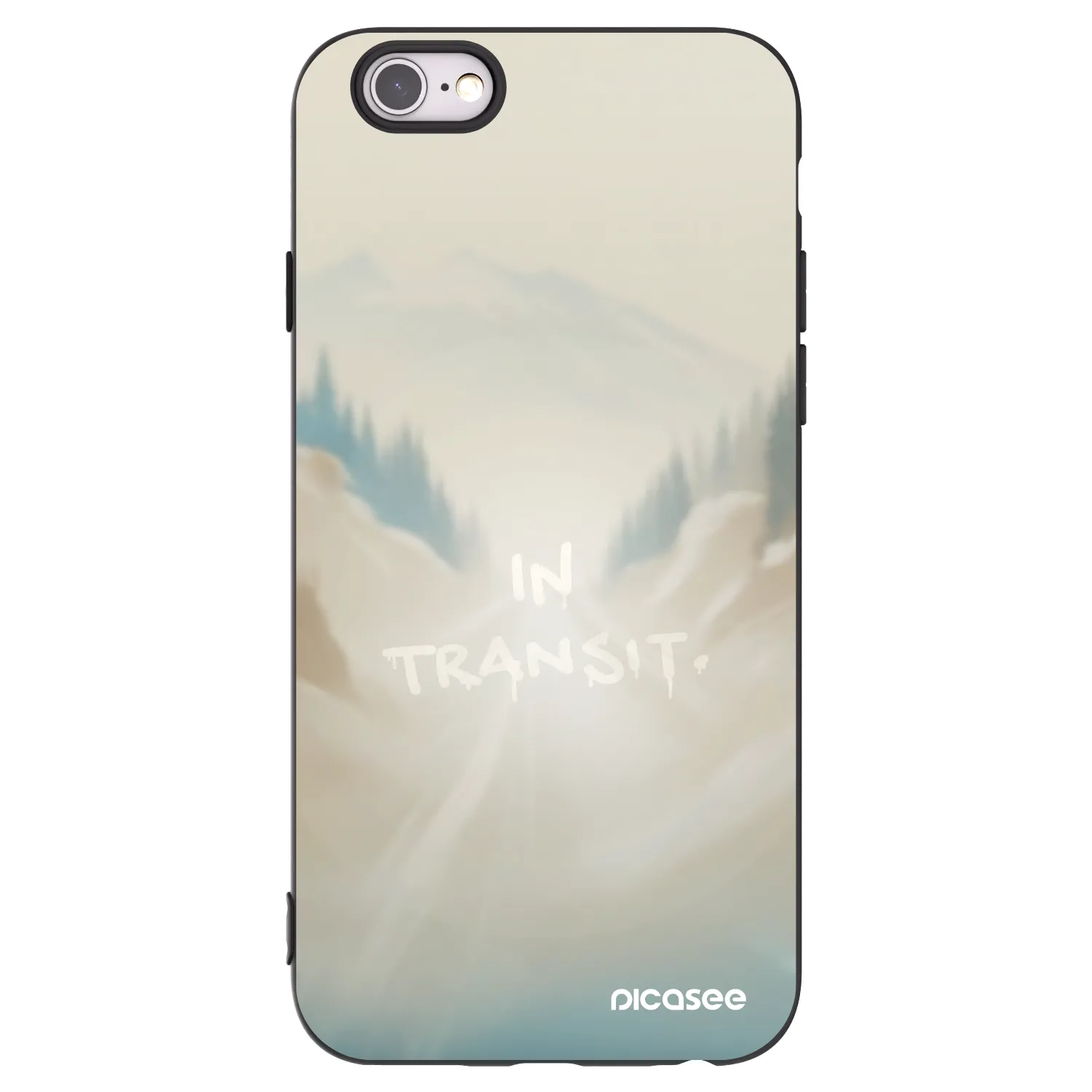 Picasee fekete szilikon tok az alábbi mobiltelefonokra Apple iPhone 6/6S - IN TRANSIT