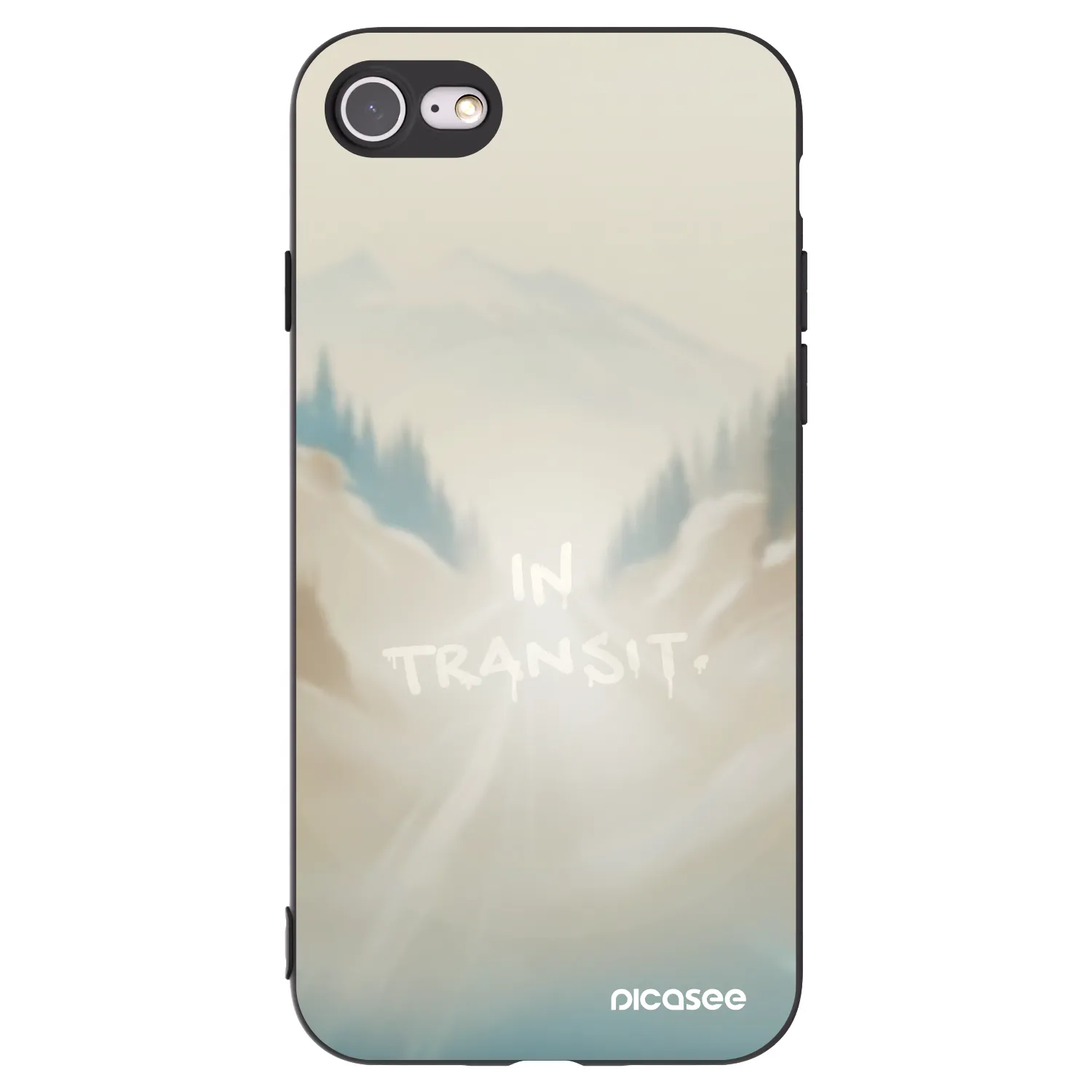 Picasee fekete szilikon tok az alábbi mobiltelefonokra Apple iPhone 8 - IN TRANSIT