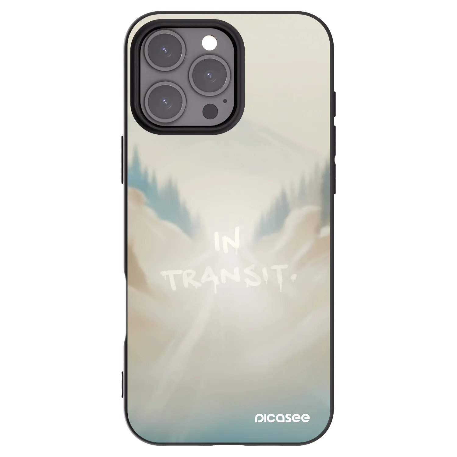 Picasee fekete szilikon tok az alábbi mobiltelefonokra Apple iPhone 16 Pro Max - IN TRANSIT