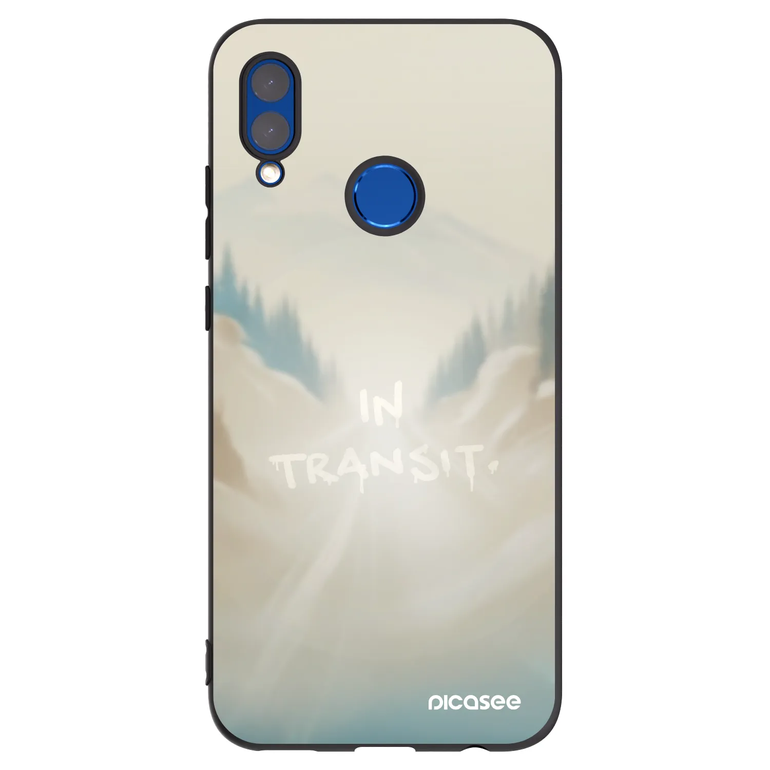 Picasee fekete szilikon tok az alábbi mobiltelefonokra Honor 10 Lite - IN TRANSIT