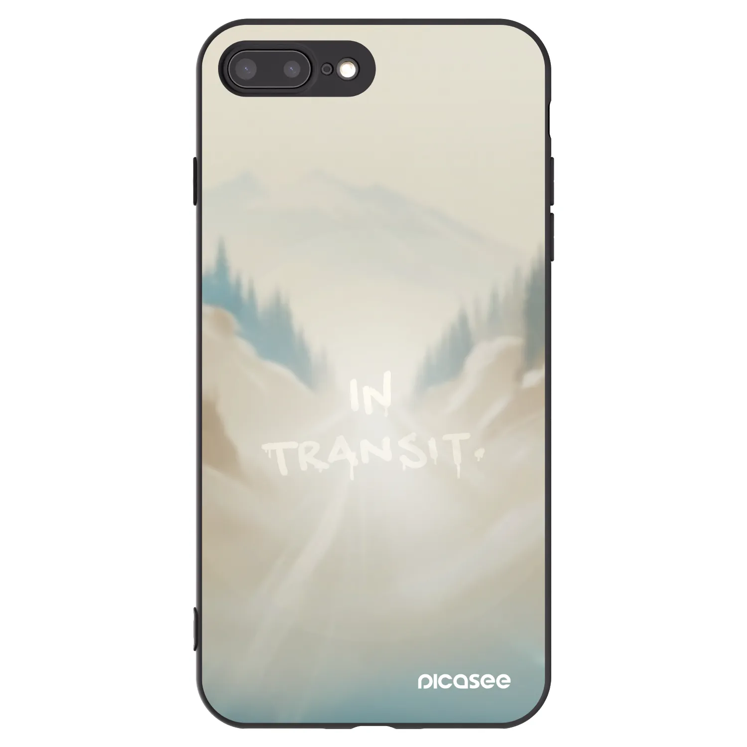 Picasee fekete szilikon tok az alábbi mobiltelefonokra Apple iPhone 8 Plus - IN TRANSIT