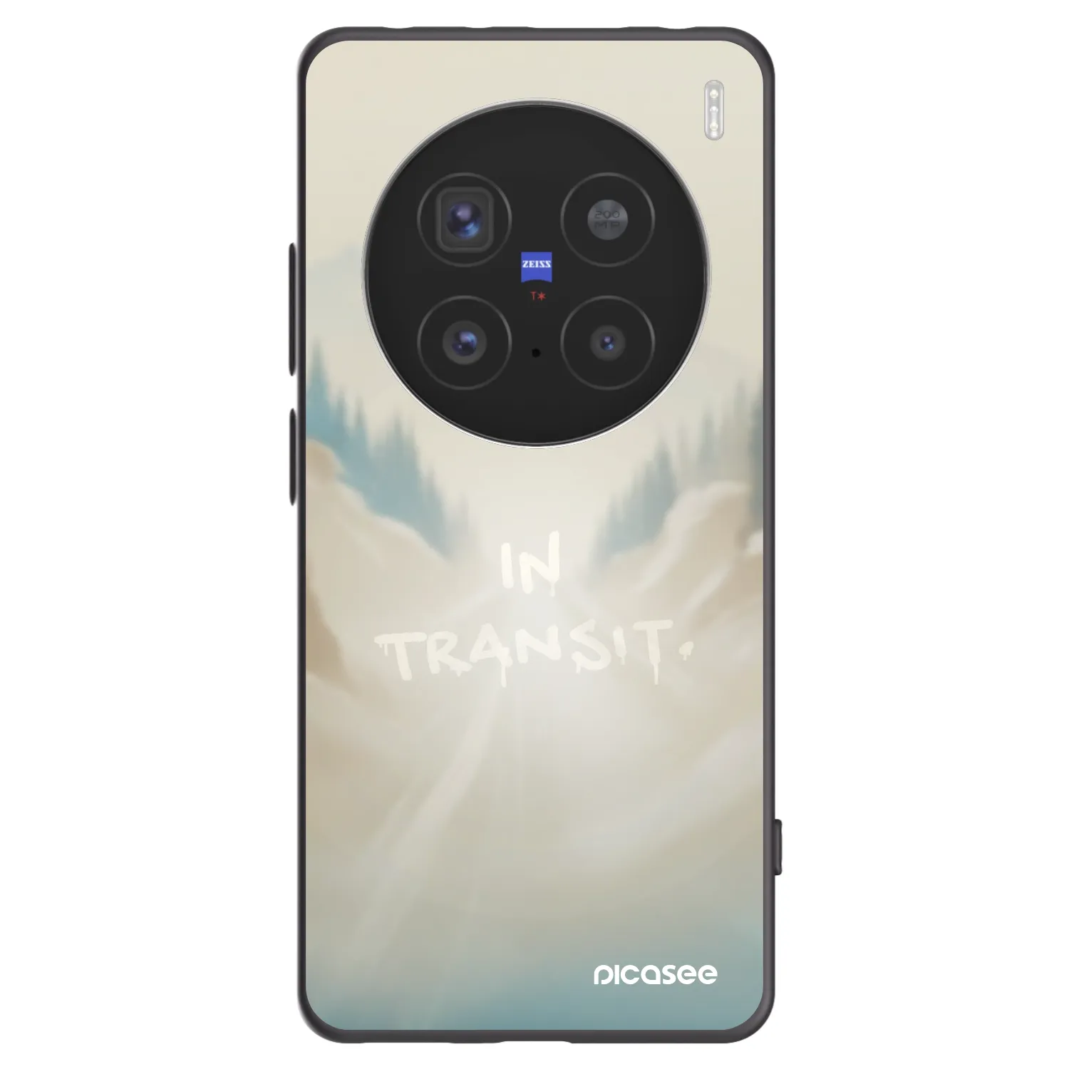 Picasee fekete szilikon tok az alábbi mobiltelefonokra Vivo X200 Pro - IN TRANSIT