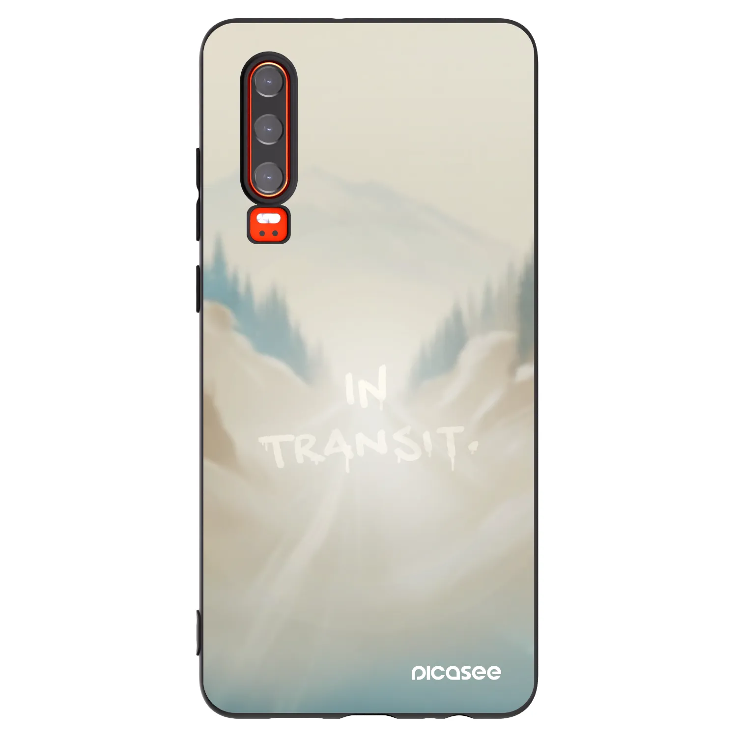 Picasee fekete szilikon tok az alábbi mobiltelefonokra Huawei P30 - IN TRANSIT