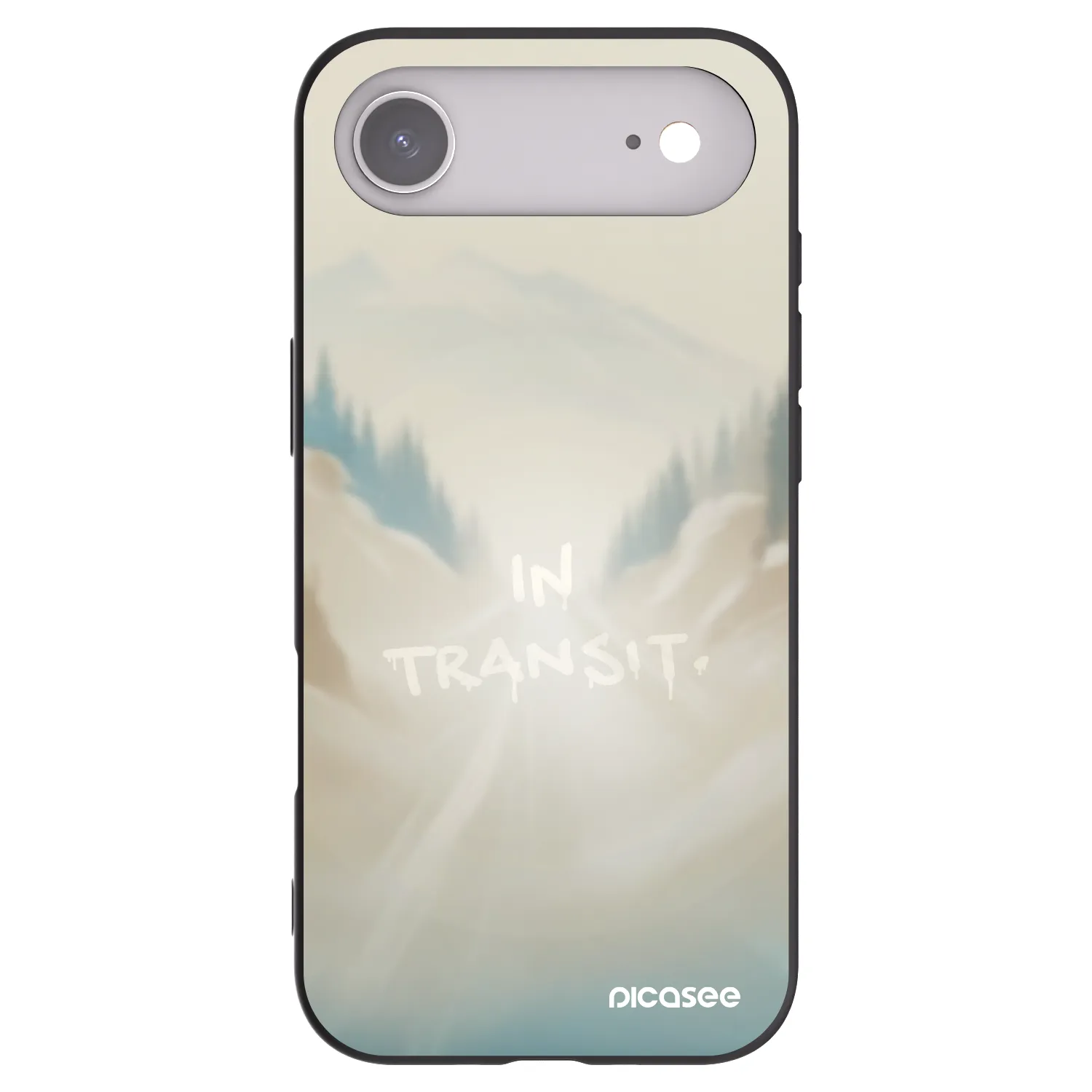 Picasee fekete szilikon tok az alábbi mobiltelefonokra Apple iPhone Air - IN TRANSIT