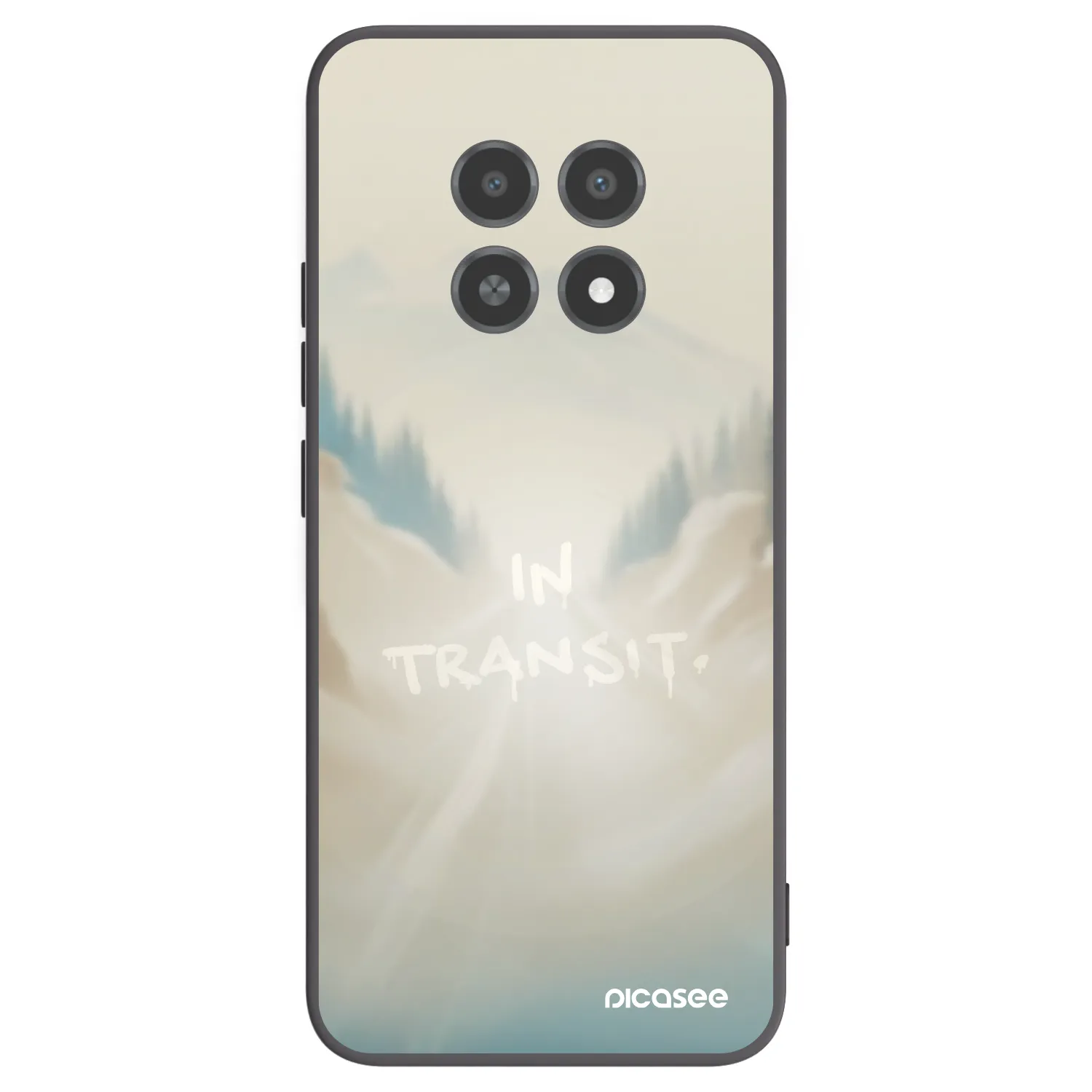 Picasee fekete szilikon tok az alábbi mobiltelefonokra Realme 12X - IN TRANSIT