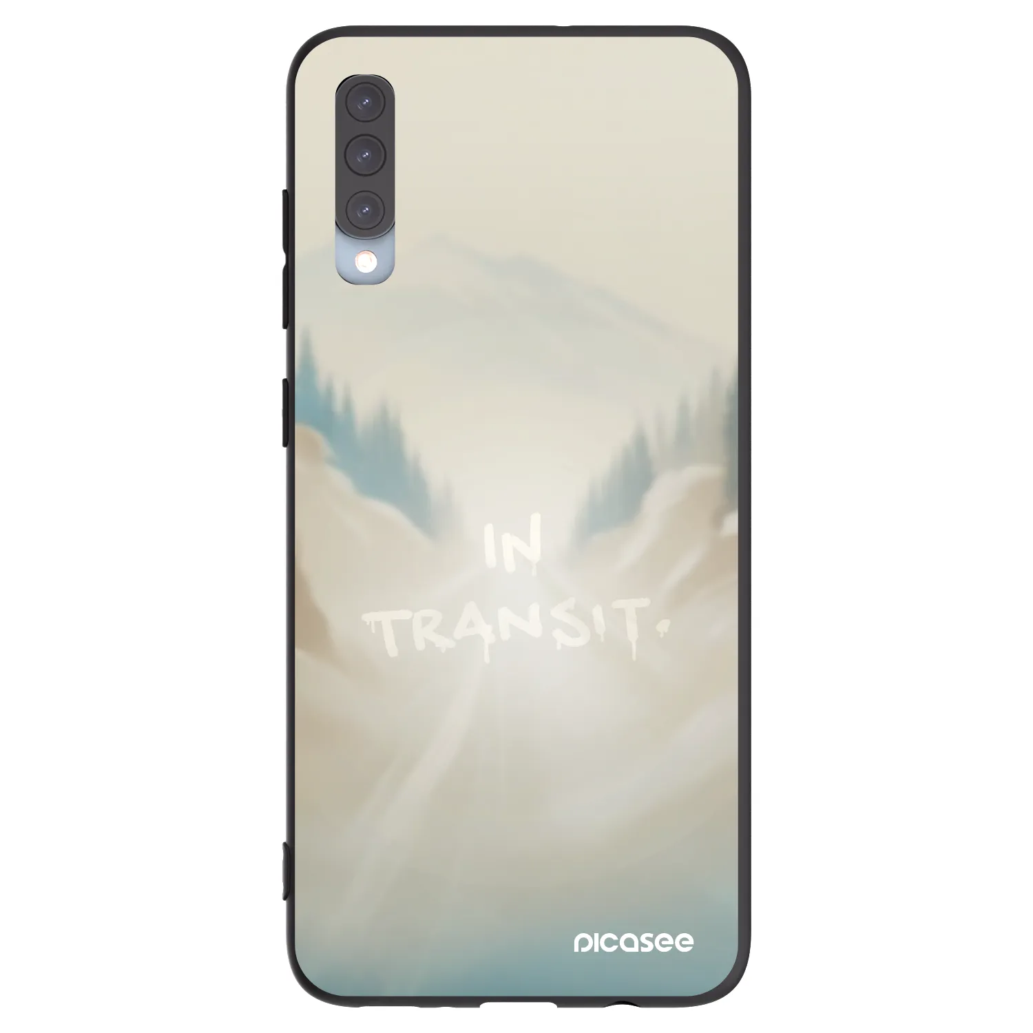 Picasee fekete szilikon tok az alábbi mobiltelefonokra Samsung Galaxy A70 A705F - IN TRANSIT