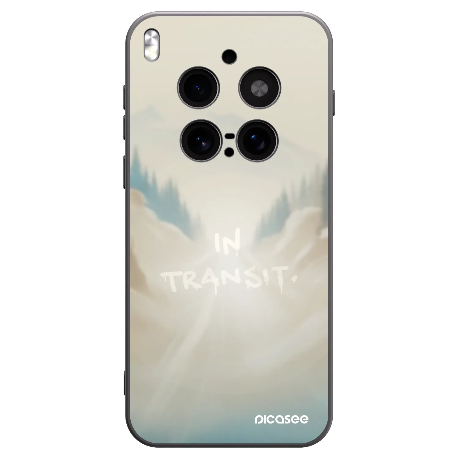 Picasee fekete szilikon tok az alábbi mobiltelefonokra Vivo X300 Pro - IN TRANSIT