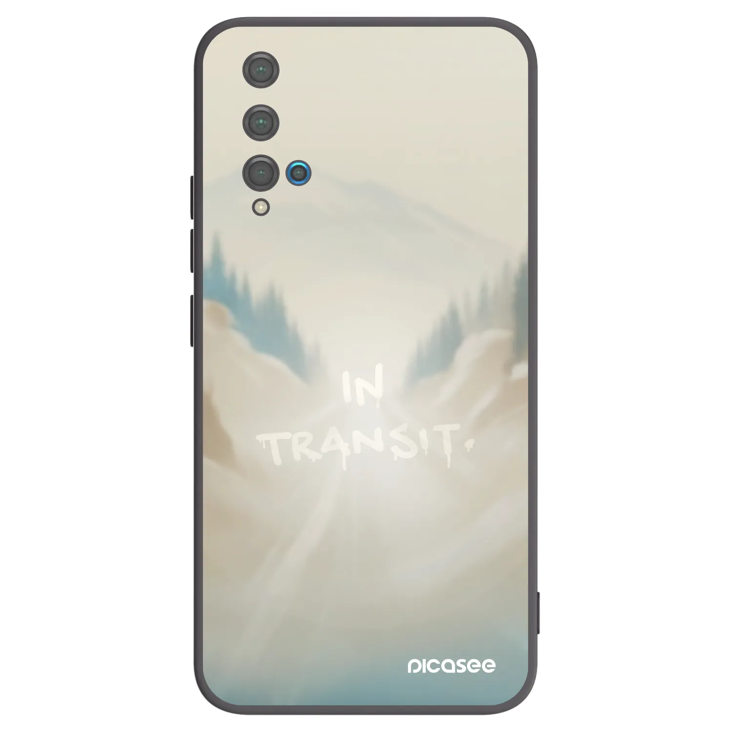 Picasee fekete szilikon tok az alábbi mobiltelefonokra Huawei Nova 5T - IN TRANSIT