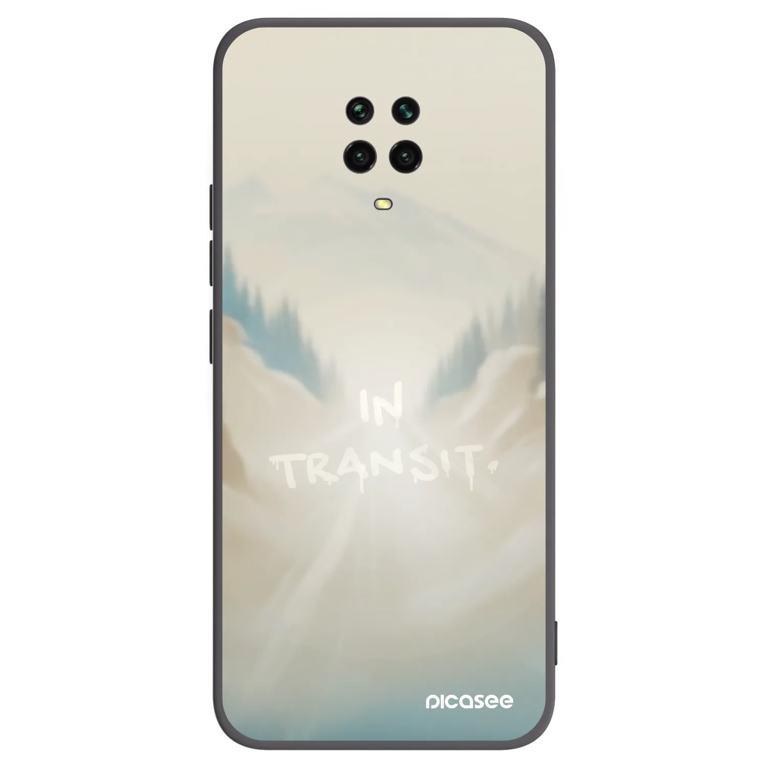 Picasee fekete szilikon tok az alábbi mobiltelefonokra Xiaomi Redmi Note 9S - IN TRANSIT