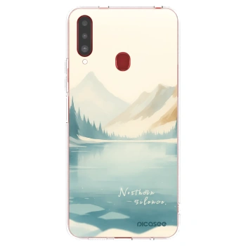 Picasee átlátszó szilikon tok az alábbi mobiltelefonokra Samsung Galaxy A20s - NOTHERN SILENCE