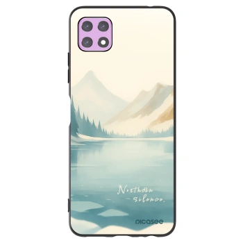 Picasee fekete szilikon tok az alábbi mobiltelefonokra Samsung Galaxy A22 A226B 5G - NOTHERN SILENCE