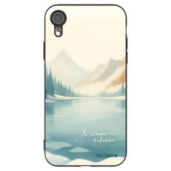 Picasee fekete szilikon tok az alábbi mobiltelefonokra Apple iPhone XR - NOTHERN SILENCE