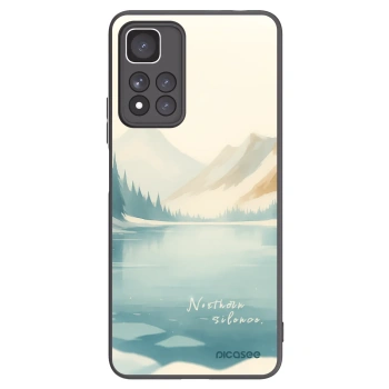 Picasee fekete szilikon tok az alábbi mobiltelefonokra Xiaomi Redmi Note 11 Pro+ 5G - NOTHERN SILENCE