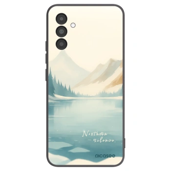 Picasee fekete szilikon tok az alábbi mobiltelefonokra Samsung Galaxy A04s A047F - NOTHERN SILENCE