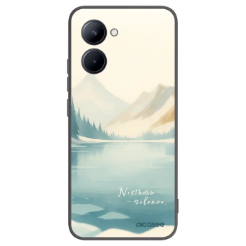 Picasee fekete szilikon tok az alábbi mobiltelefonokra Realme C33 (2023) - NOTHERN SILENCE