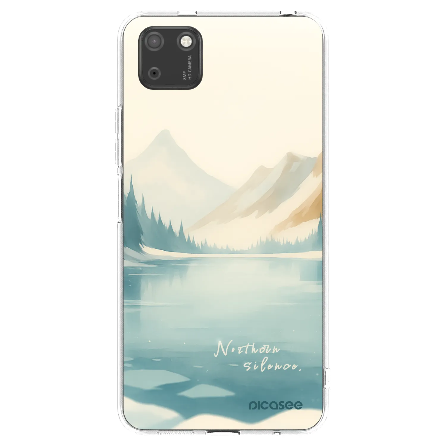 Picasee átlátszó szilikon tok az alábbi mobiltelefonokra Huawei Y5P - NOTHERN SILENCE