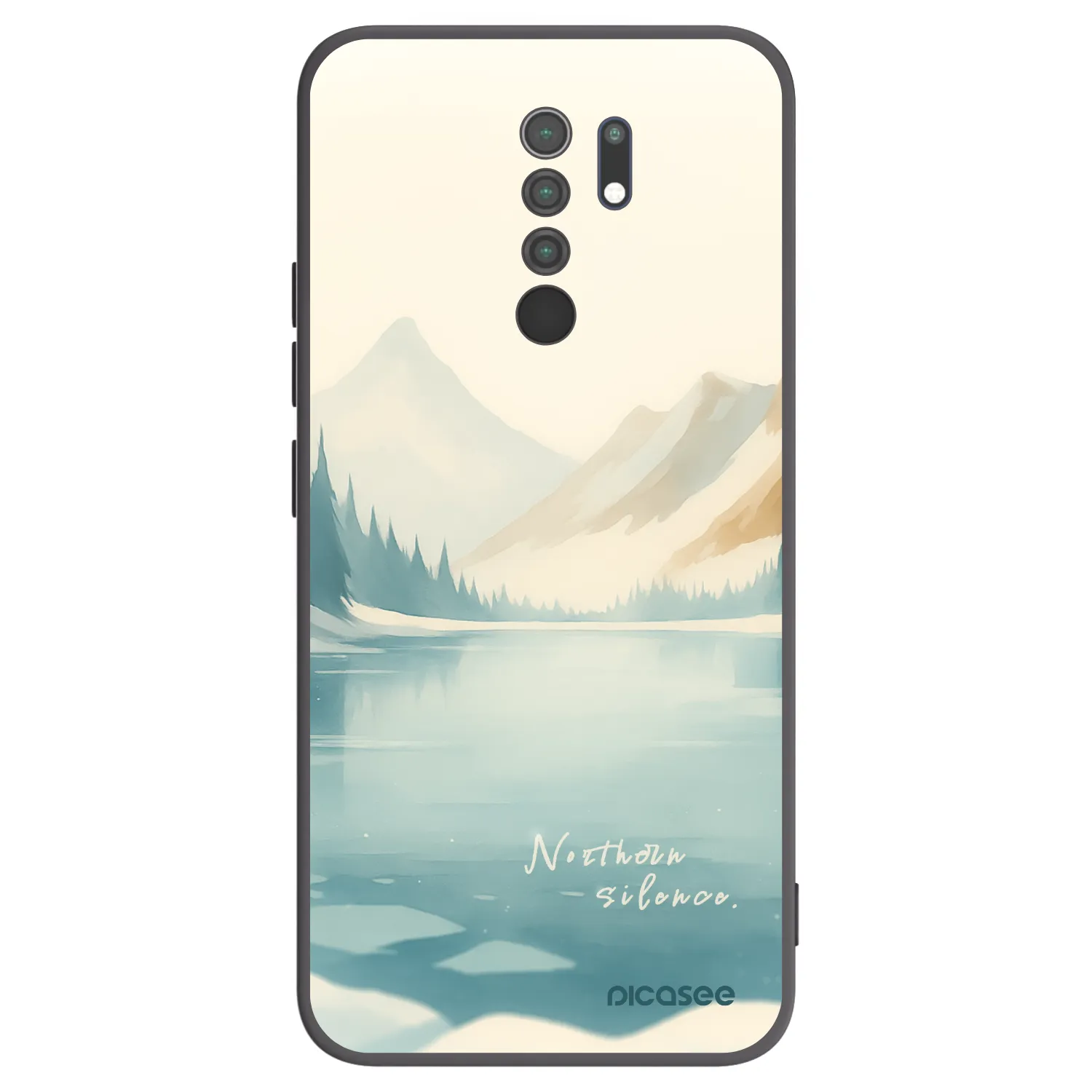 Picasee fekete szilikon tok az alábbi mobiltelefonokra Xiaomi Redmi 9 - NOTHERN SILENCE