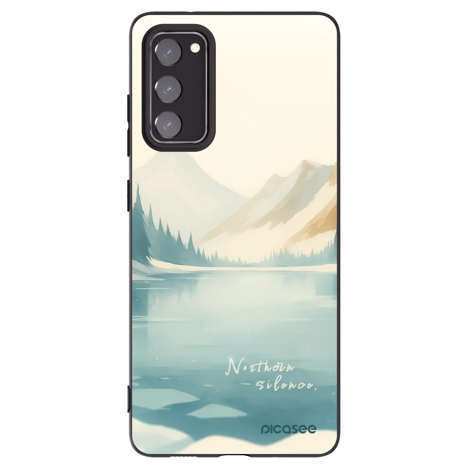 Picasee fekete szilikon tok az alábbi mobiltelefonokra Samsung Galaxy S20 FE - NOTHERN SILENCE