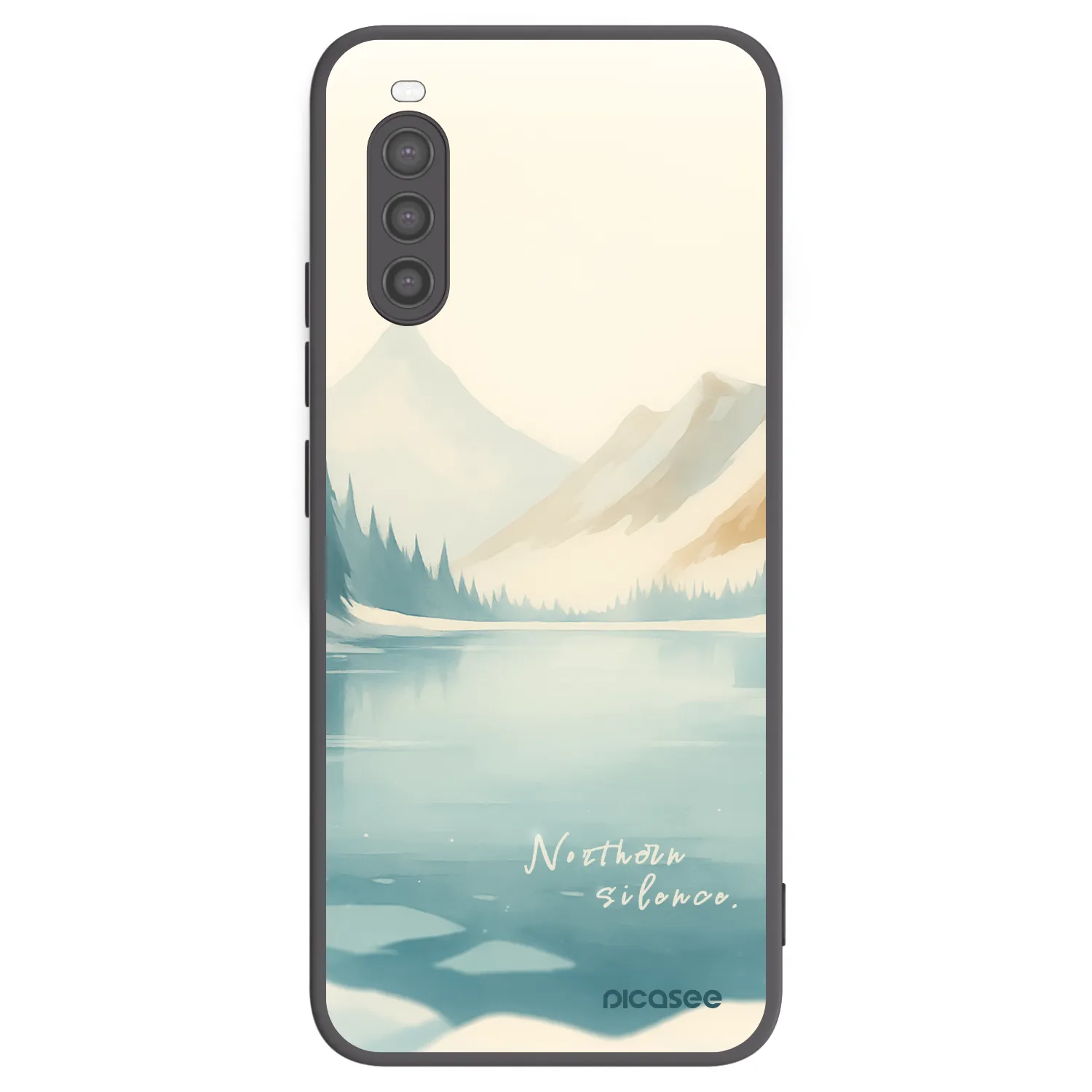 Picasee fekete szilikon tok az alábbi mobiltelefonokra Sony Xperia 10 II - NOTHERN SILENCE