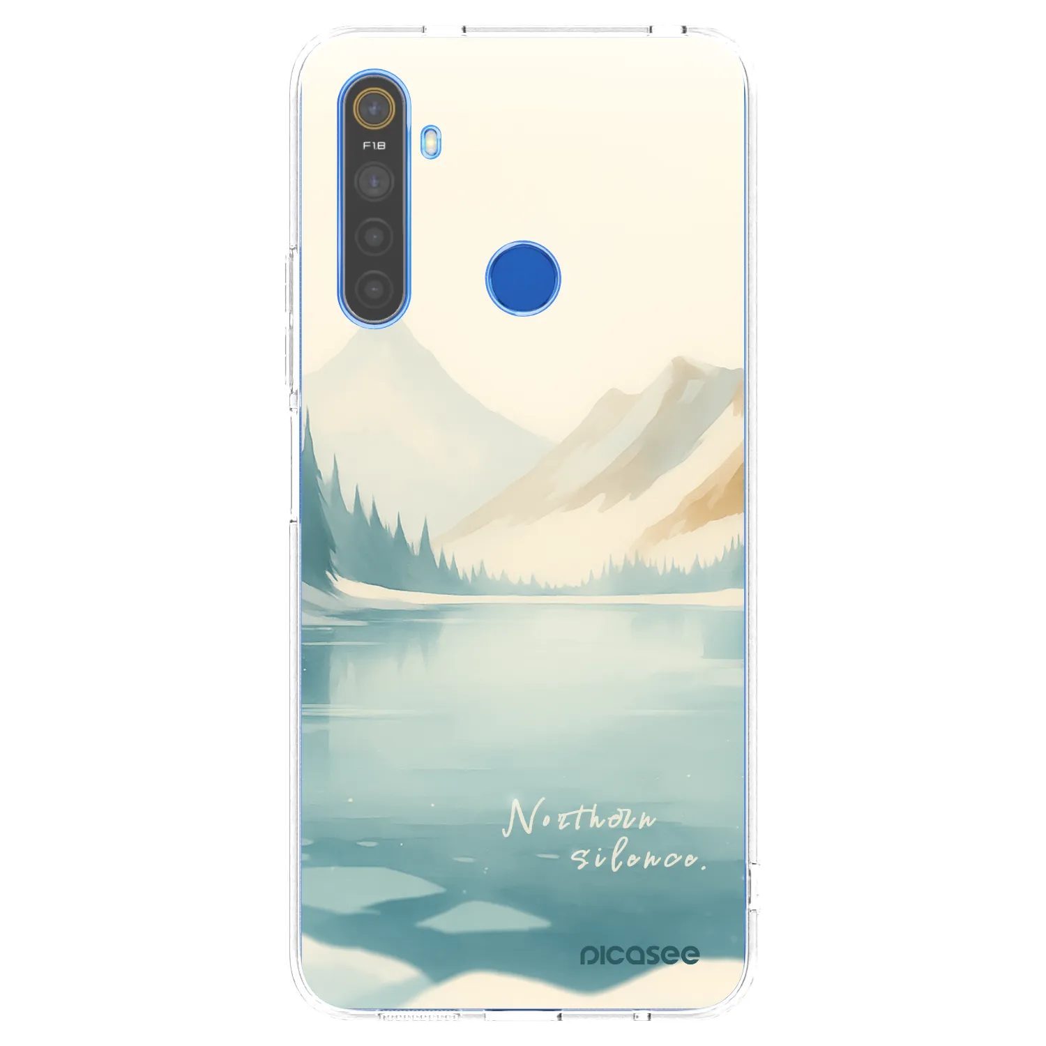 Picasee átlátszó szilikon tok az alábbi mobiltelefonokra Realme 5 - NOTHERN SILENCE