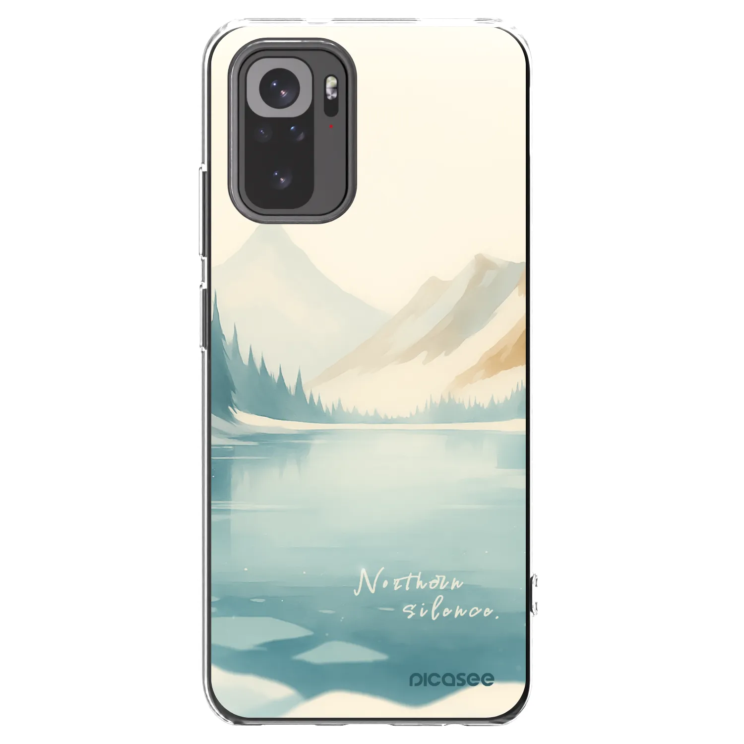 Picasee átlátszó szilikon tok az alábbi mobiltelefonokra Xiaomi Redmi Note 10 - NOTHERN SILENCE