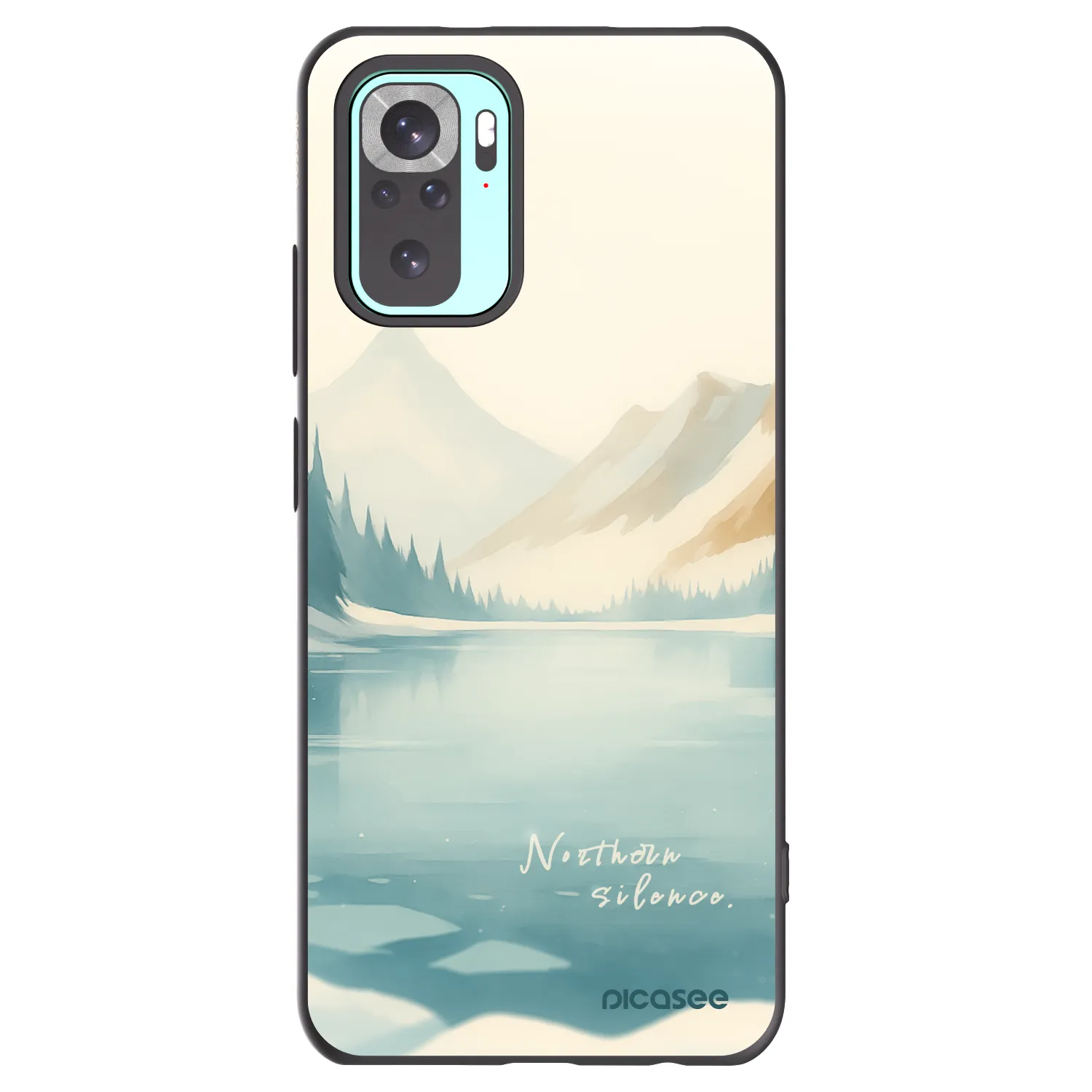 Picasee fekete szilikon tok az alábbi mobiltelefonokra Xiaomi Redmi Note 10 Pro - NOTHERN SILENCE