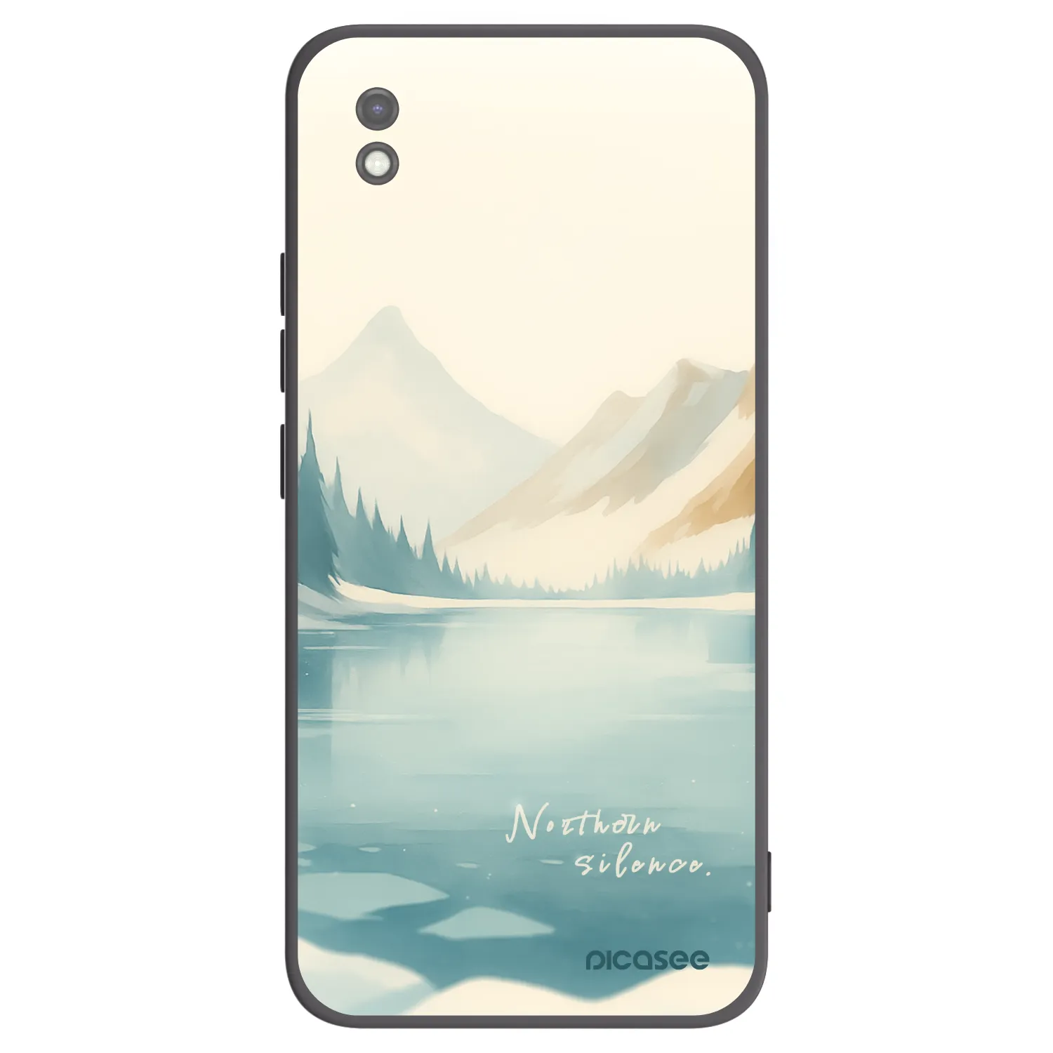 Picasee fekete szilikon tok az alábbi mobiltelefonokra Xiaomi Redmi 9AT - NOTHERN SILENCE