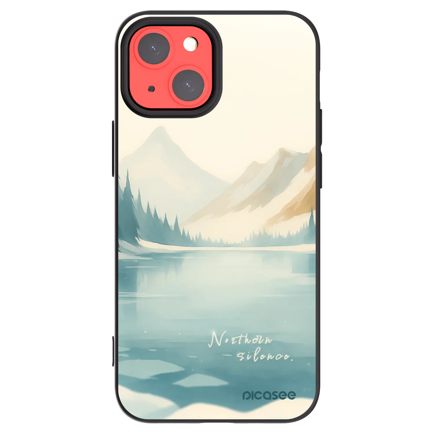 Picasee fekete szilikon tok az alábbi mobiltelefonokra Apple iPhone 13 mini - NOTHERN SILENCE