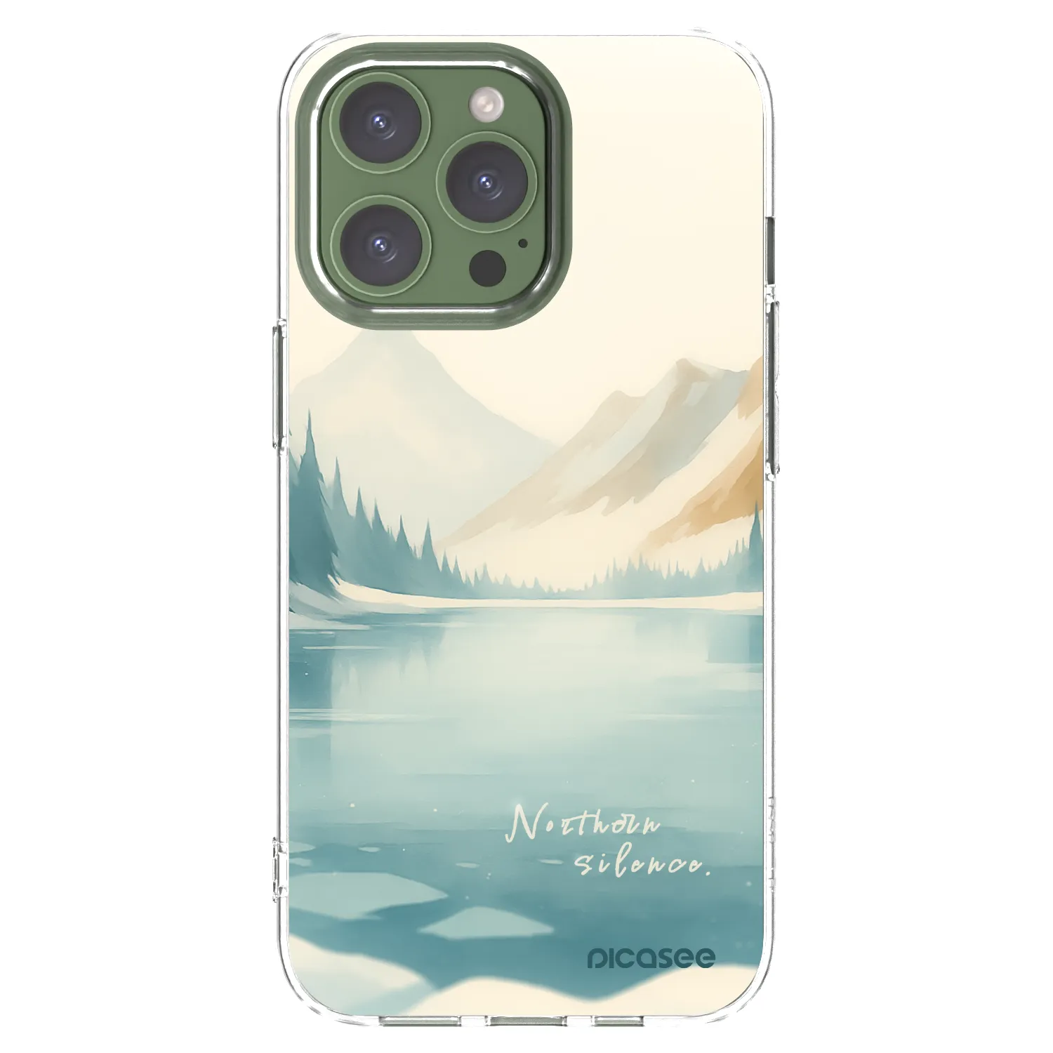 Picasee átlátszó szilikon tok az alábbi mobiltelefonokra Apple iPhone 13 Pro - NOTHERN SILENCE