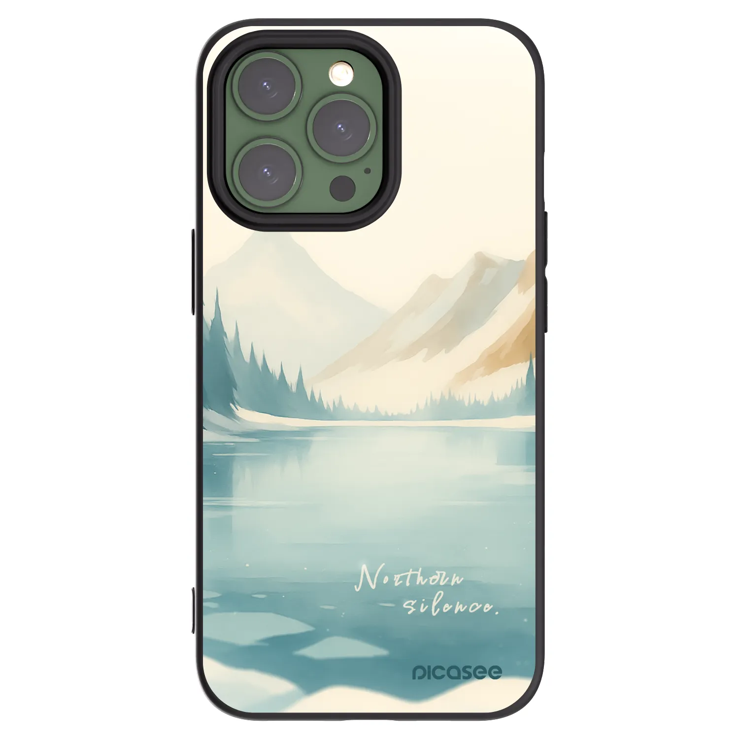 Picasee fekete szilikon tok az alábbi mobiltelefonokra Apple iPhone 13 Pro - NOTHERN SILENCE