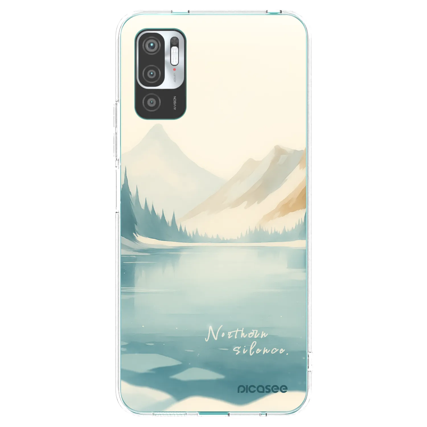 Picasee átlátszó szilikon tok az alábbi mobiltelefonokra Xiaomi Redmi Note 10 5G - NOTHERN SILENCE