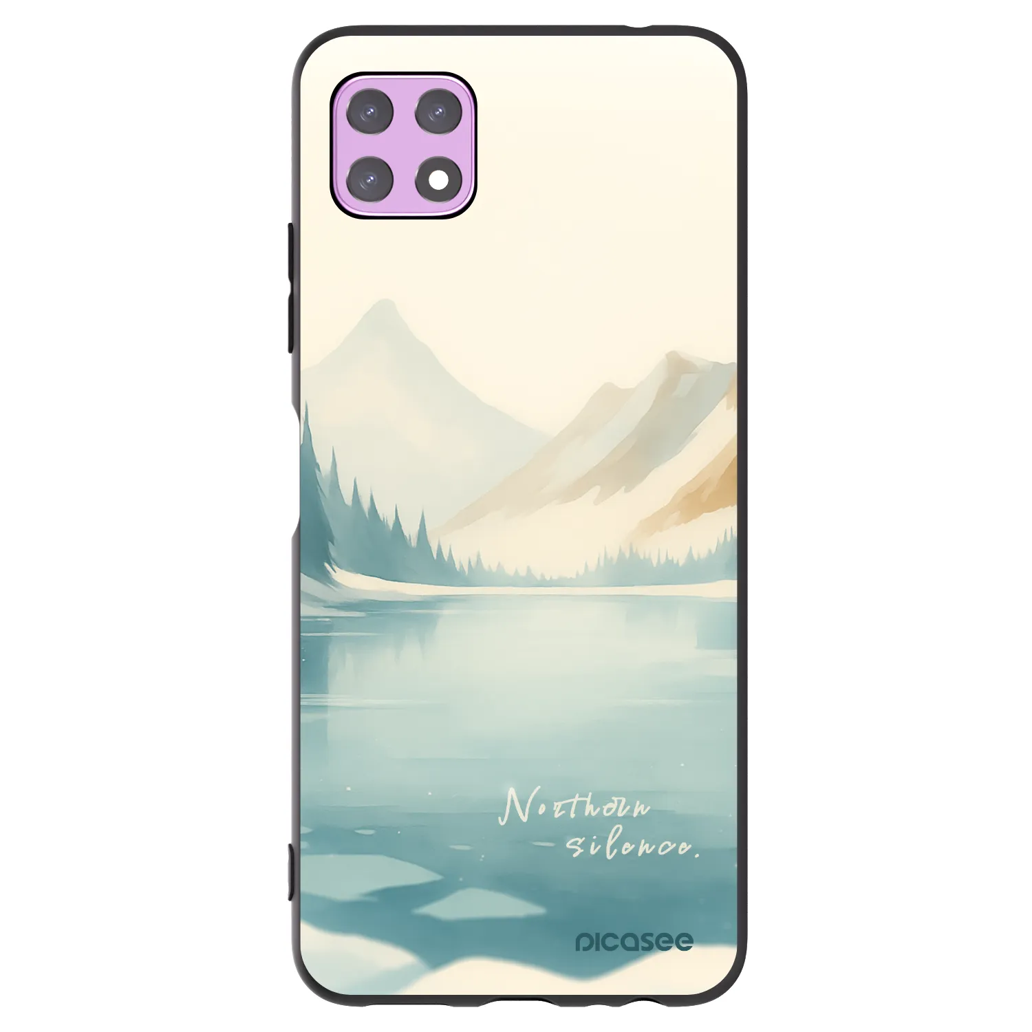 Picasee fekete szilikon tok az alábbi mobiltelefonokra Samsung Galaxy A22 A226B 5G - NOTHERN SILENCE