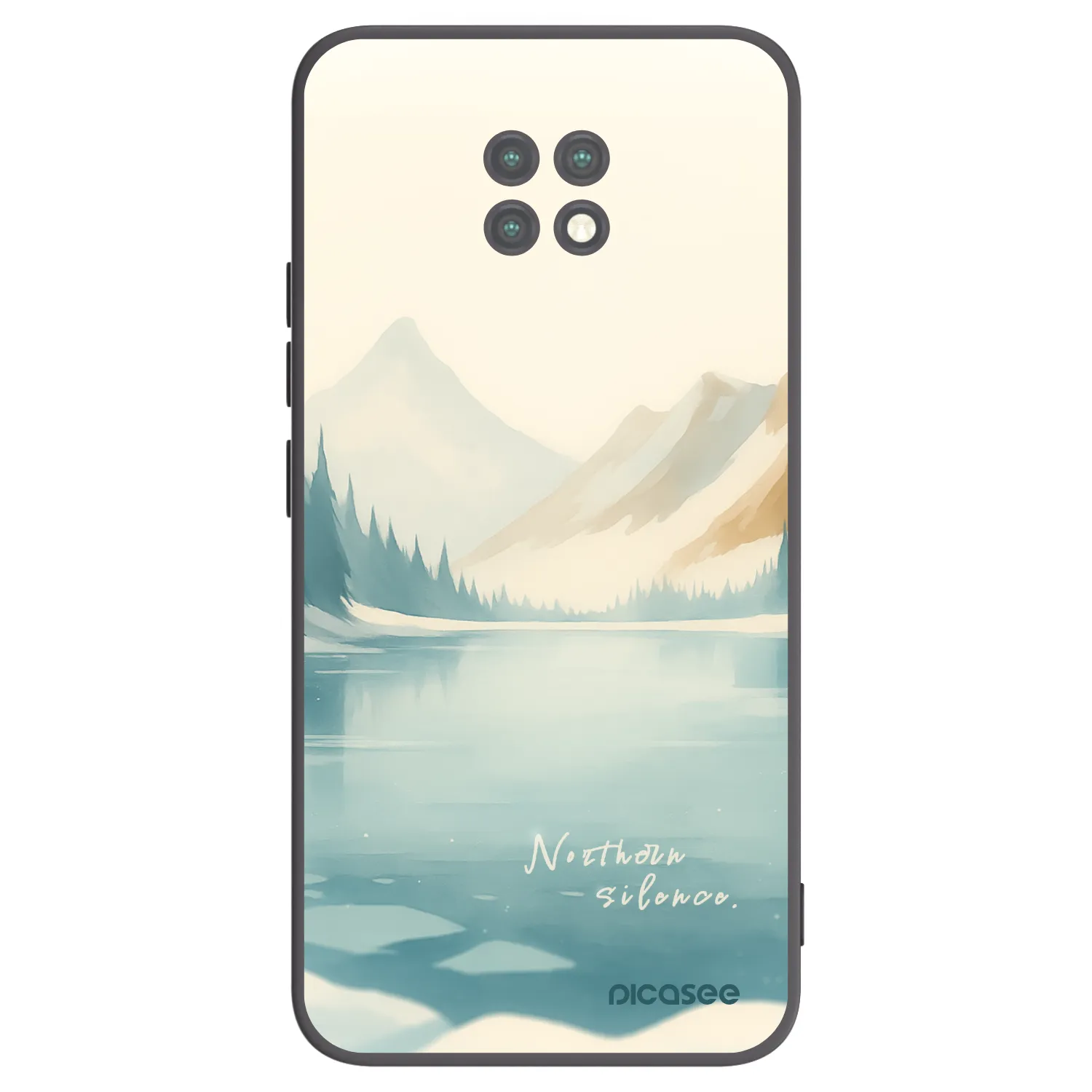 Picasee fekete szilikon tok az alábbi mobiltelefonokra Xiaomi Redmi Note 9T - NOTHERN SILENCE