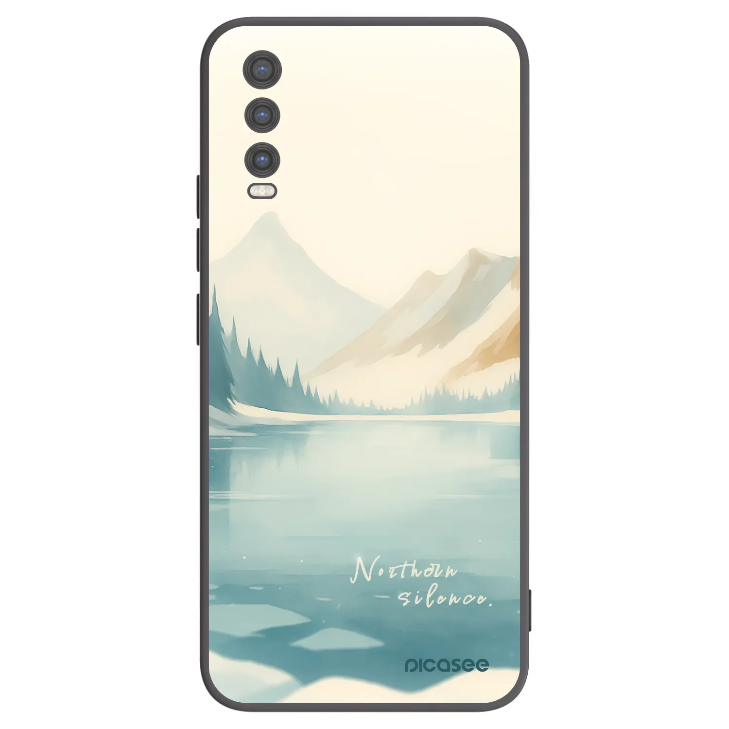 Picasee fekete szilikon tok az alábbi mobiltelefonokra Vivo Y20s - NOTHERN SILENCE