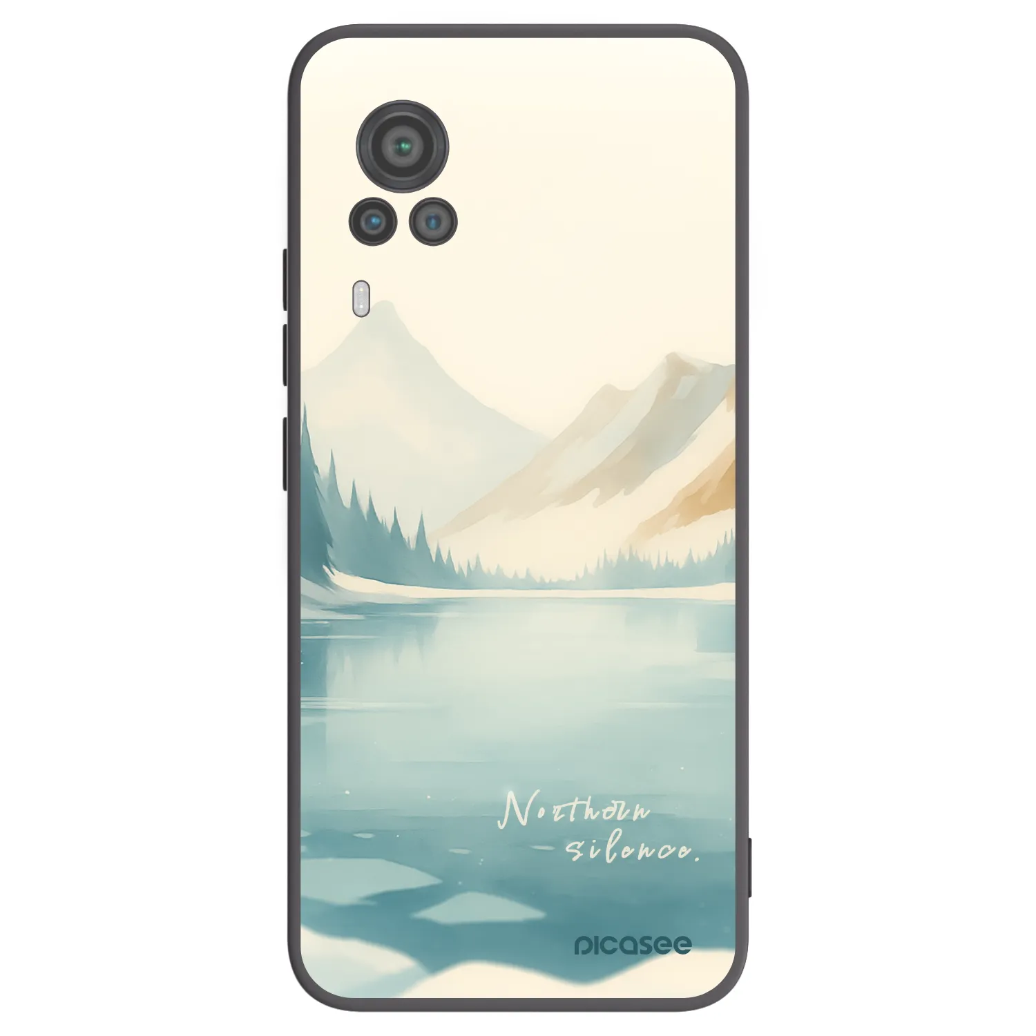 Picasee fekete szilikon tok az alábbi mobiltelefonokra Vivo X60 Pro 5G - NOTHERN SILENCE