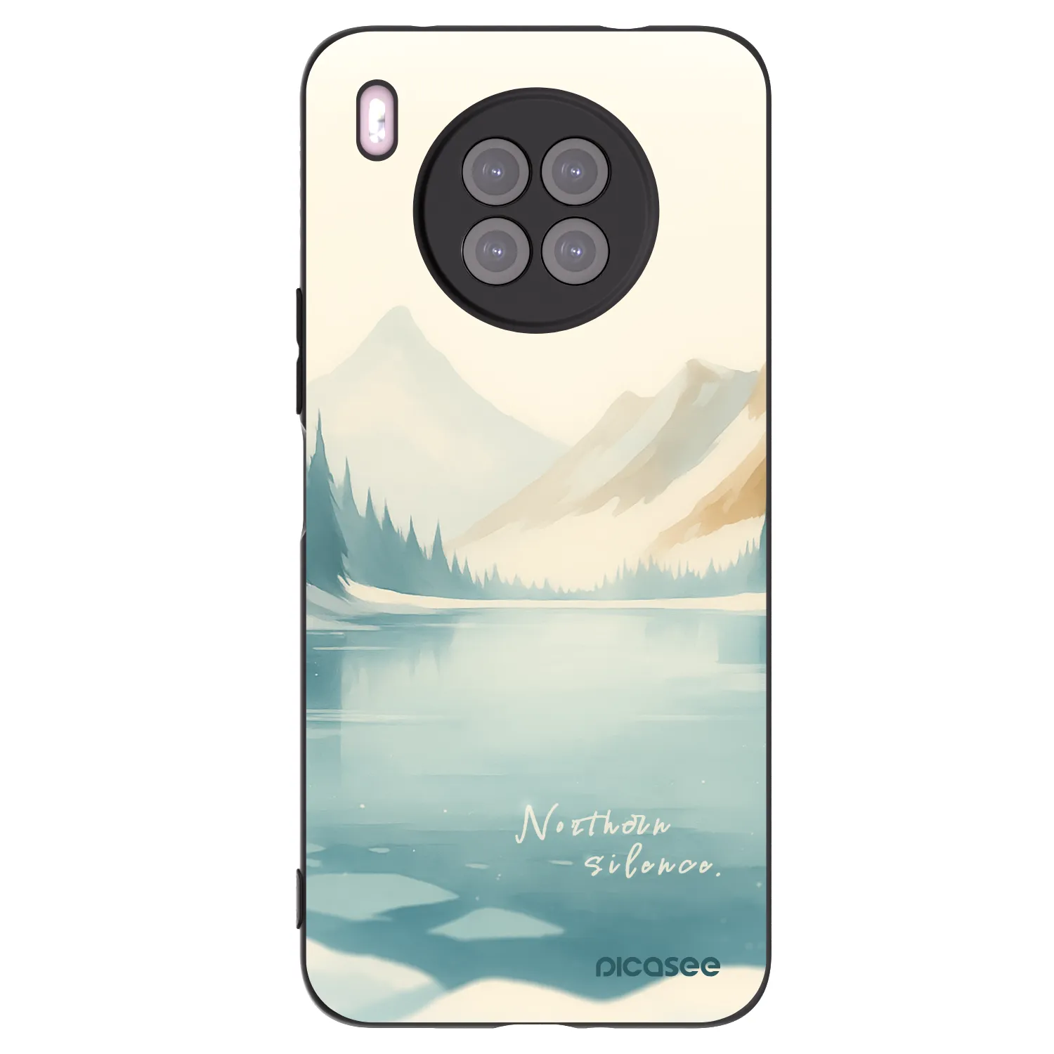Picasee fekete szilikon tok az alábbi mobiltelefonokra Huawei Nova 8i - NOTHERN SILENCE