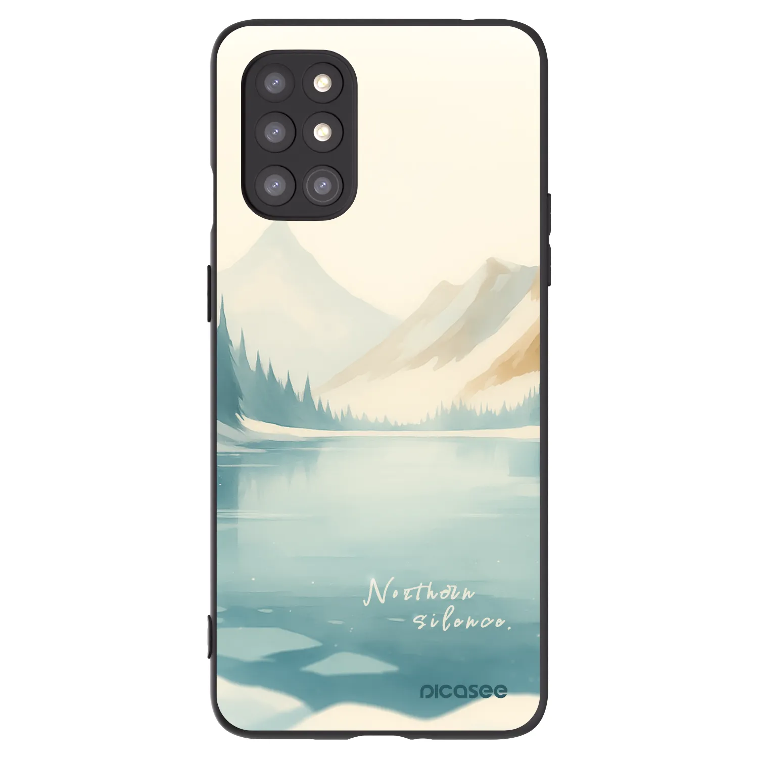 Picasee fekete szilikon tok az alábbi mobiltelefonokra OnePlus 8T - NOTHERN SILENCE