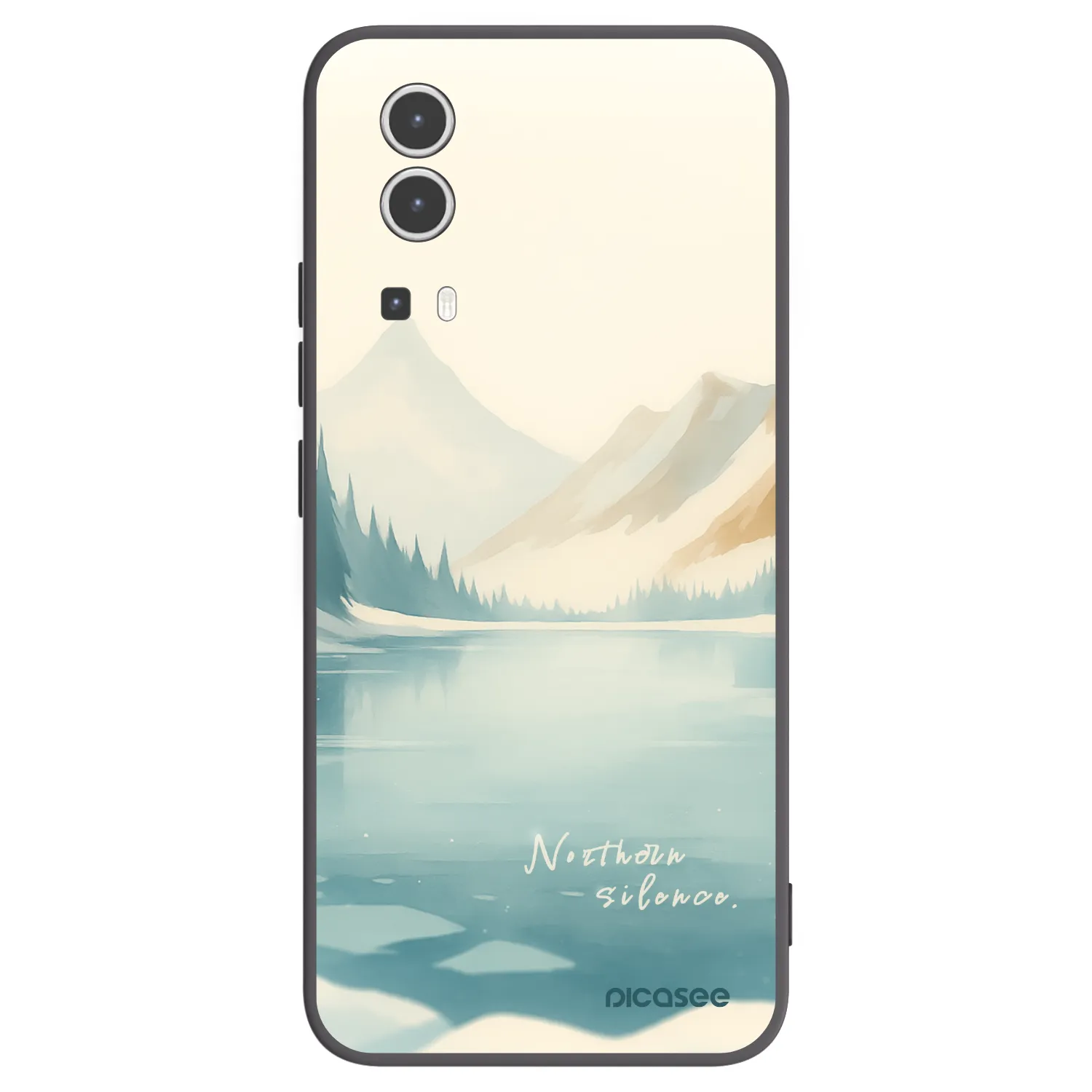 Picasee fekete szilikon tok az alábbi mobiltelefonokra Vivo Y72 5G - NOTHERN SILENCE