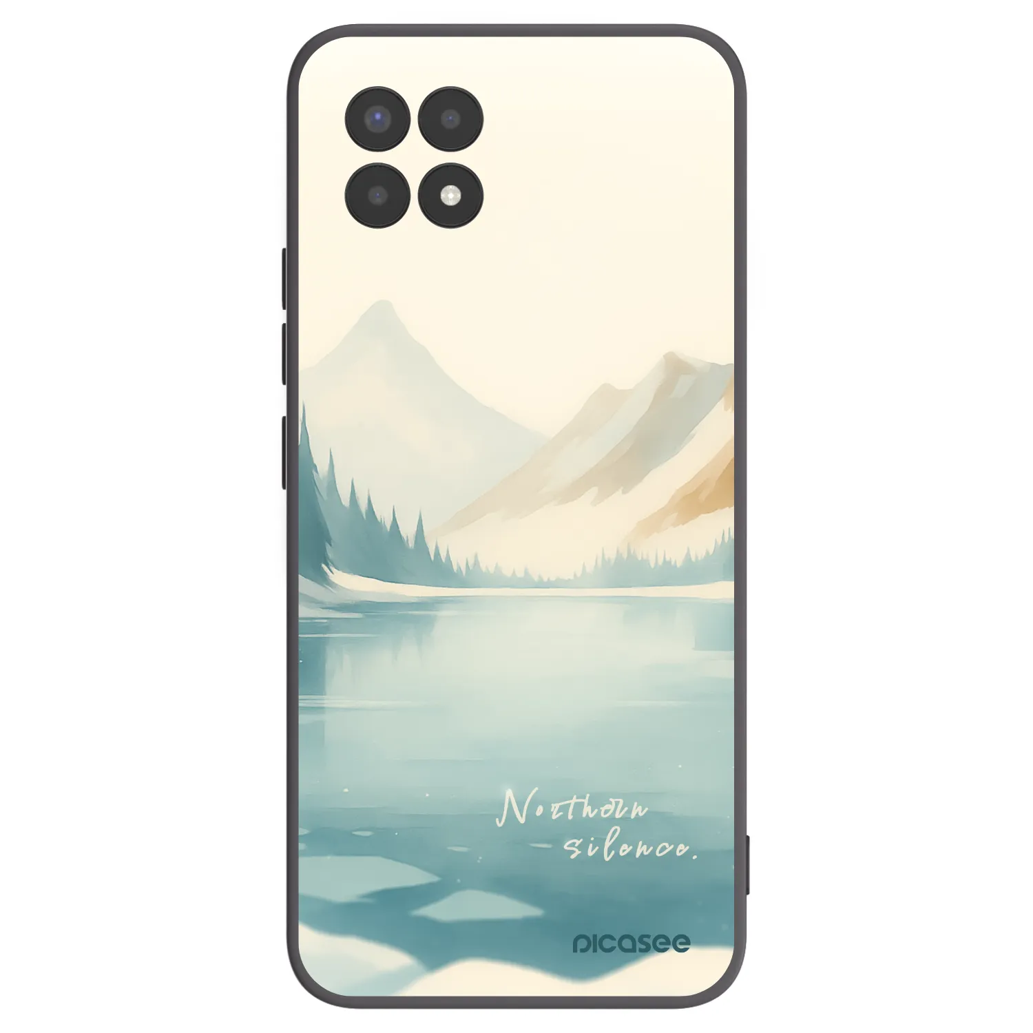 Picasee fekete szilikon tok az alábbi mobiltelefonokra Realme 8i - NOTHERN SILENCE