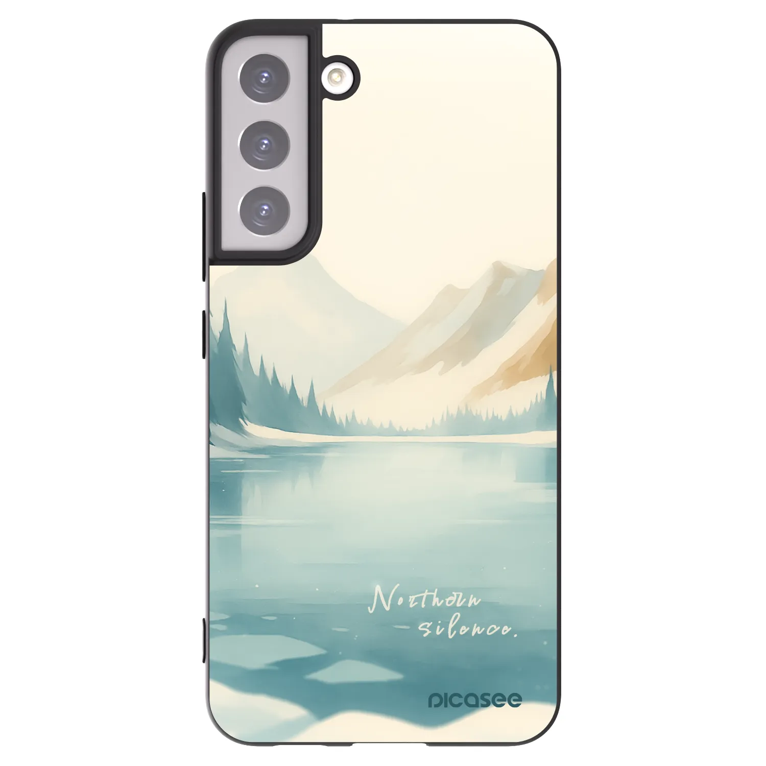 Picasee fekete szilikon tok az alábbi mobiltelefonokra Samsung Galaxy S22+ 5G - NOTHERN SILENCE