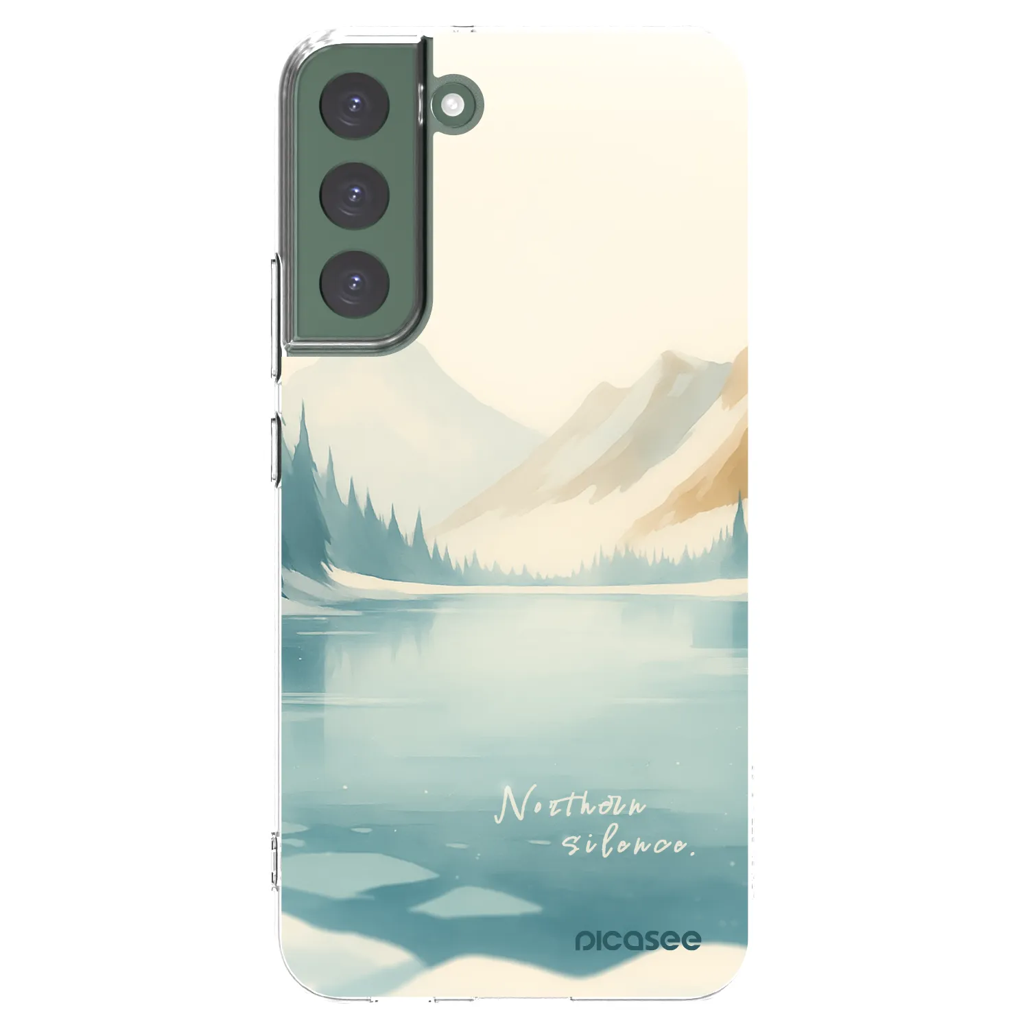 Picasee átlátszó szilikon tok az alábbi mobiltelefonokra Samsung Galaxy S22+ 5G - NOTHERN SILENCE