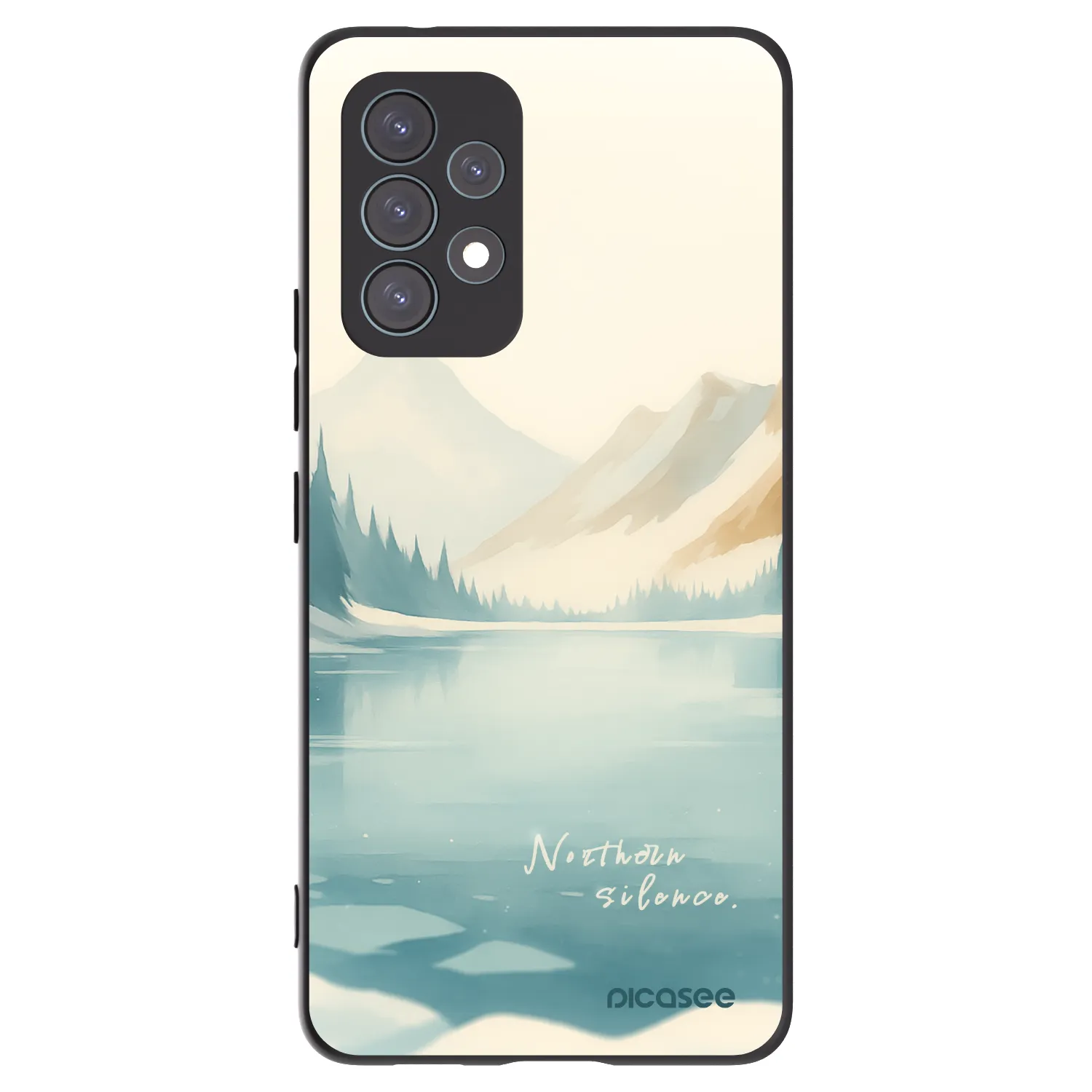 Picasee fekete szilikon tok az alábbi mobiltelefonokra Samsung Galaxy A53 5G A536 - NOTHERN SILENCE