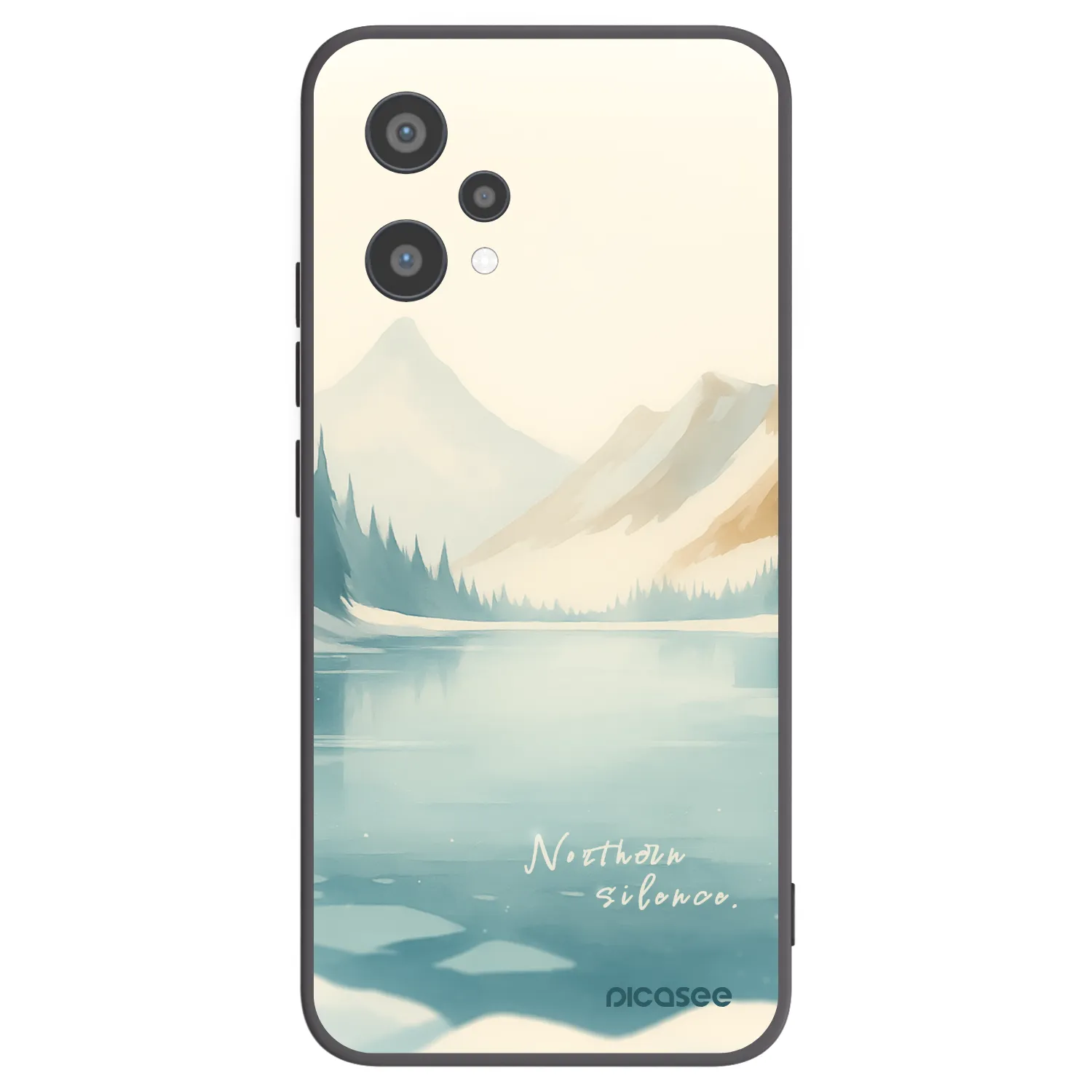 Picasee fekete szilikon tok az alábbi mobiltelefonokra Realme 9 Pro 5G - NOTHERN SILENCE