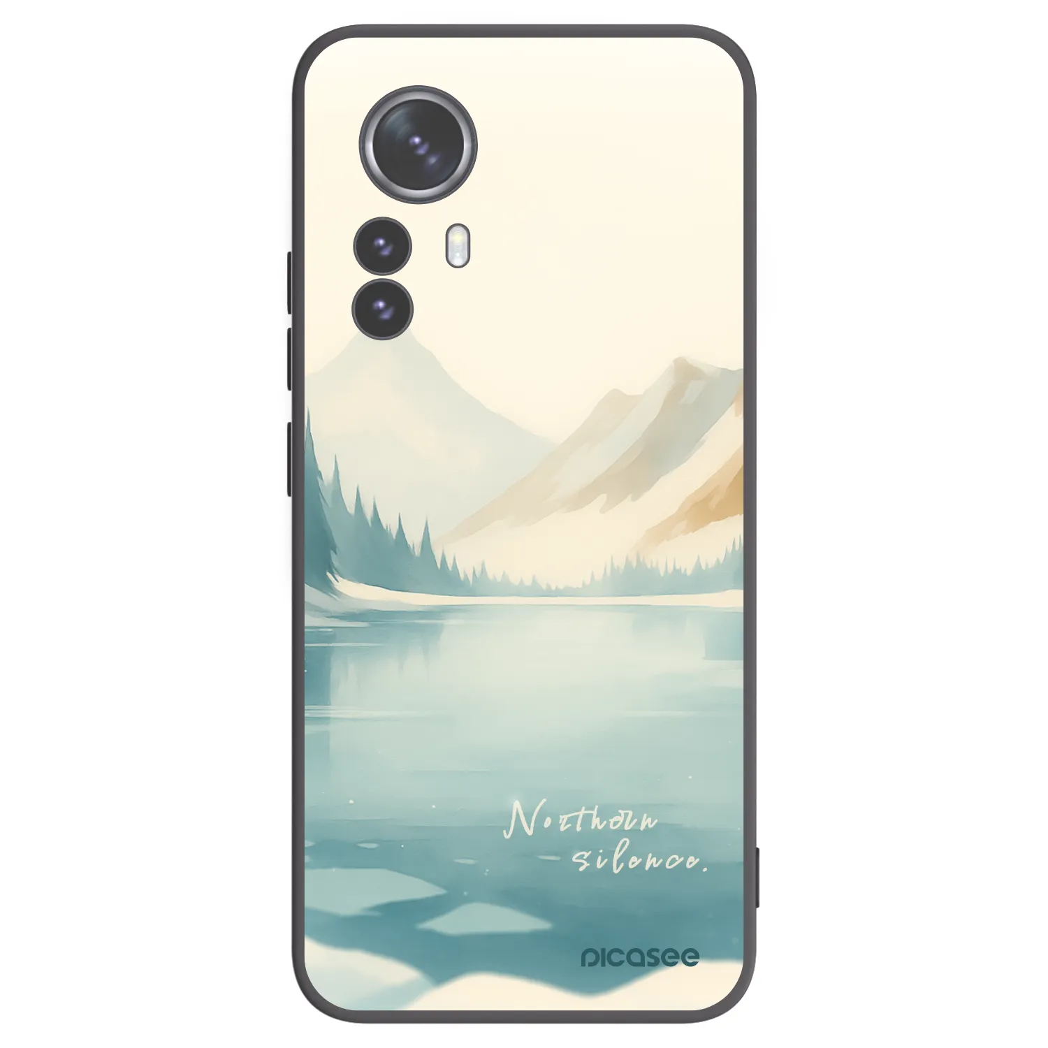 Picasee fekete szilikon tok az alábbi mobiltelefonokra Xiaomi 12 Pro - NOTHERN SILENCE
