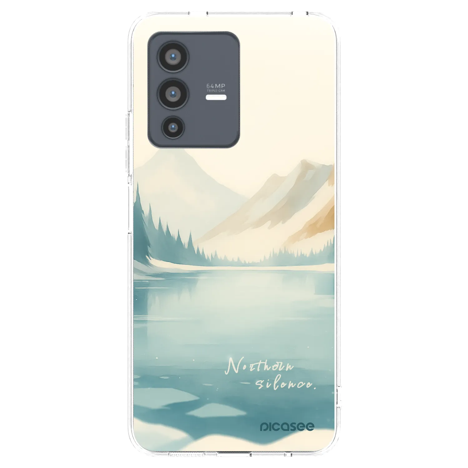 Picasee átlátszó szilikon tok az alábbi mobiltelefonokra Vivo V23 5G - NOTHERN SILENCE