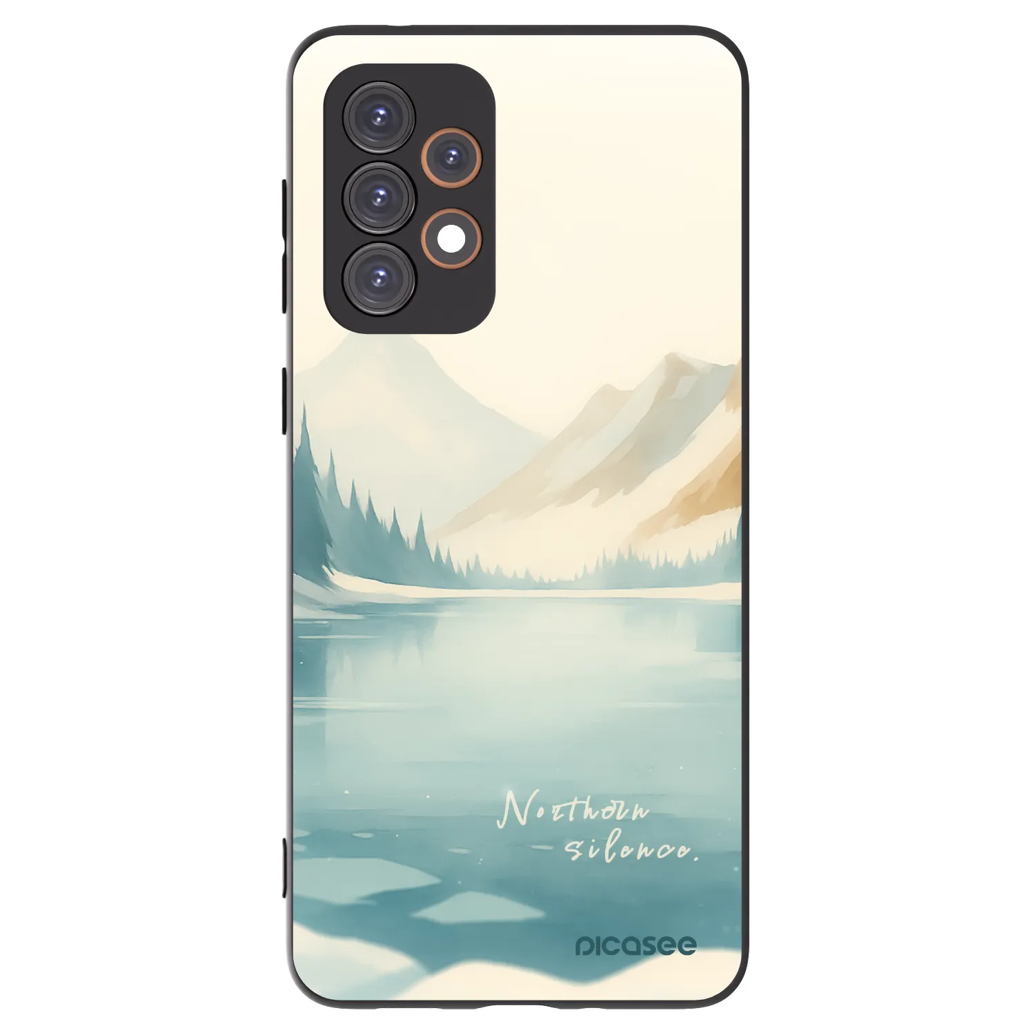 Picasee fekete szilikon tok az alábbi mobiltelefonokra Samsung Galaxy A33 5G A336 - NOTHERN SILENCE