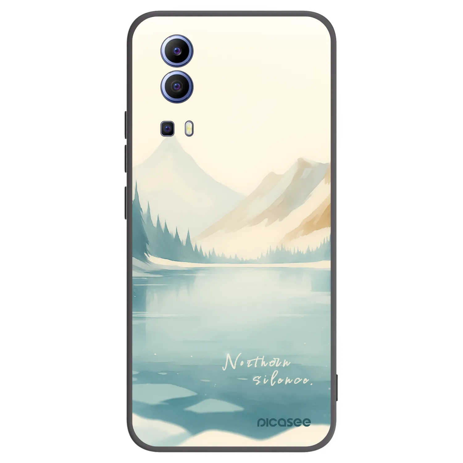 Picasee fekete szilikon tok az alábbi mobiltelefonokra Vivo Y52 5G - NOTHERN SILENCE
