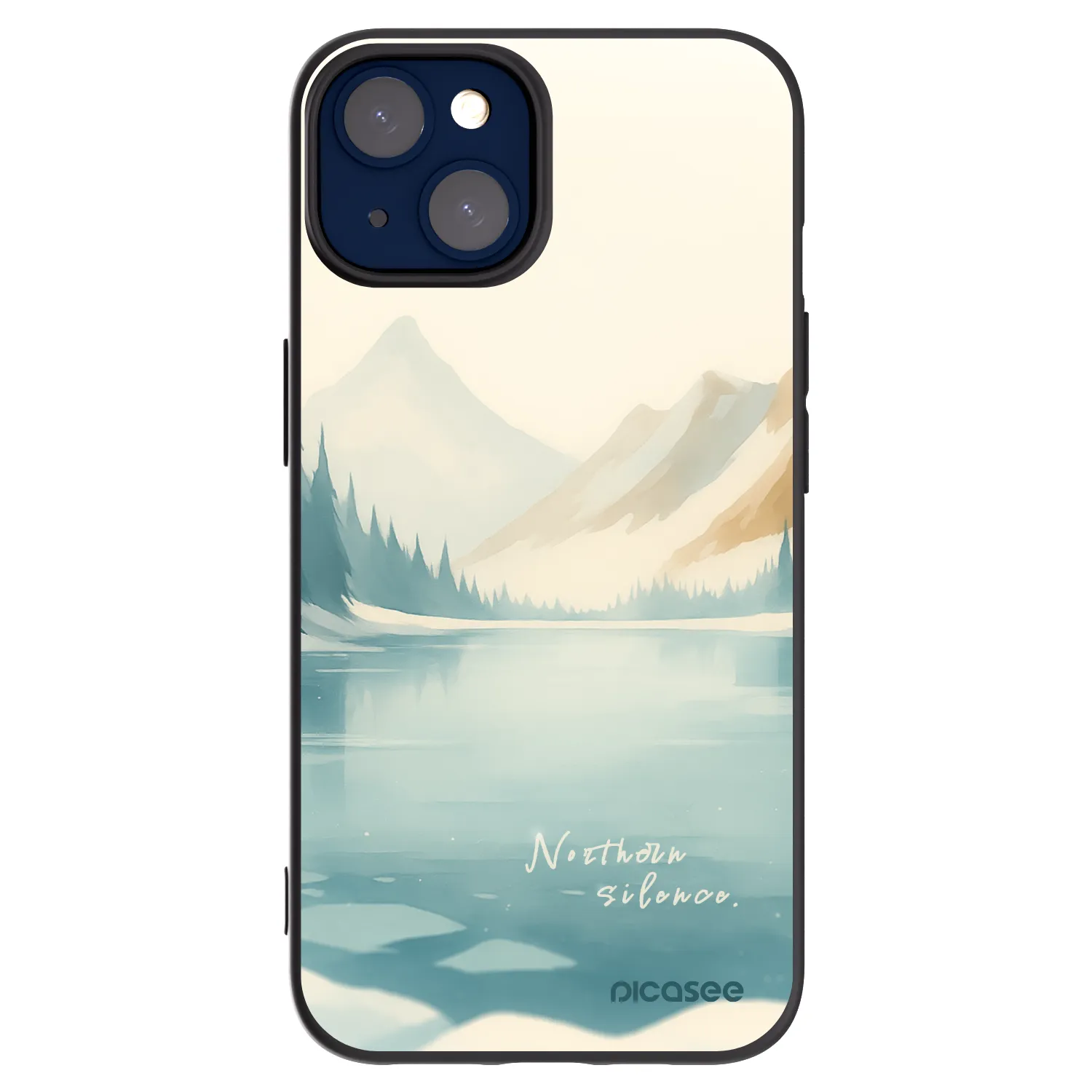 Picasee fekete szilikon tok az alábbi mobiltelefonokra Apple iPhone 14 - NOTHERN SILENCE