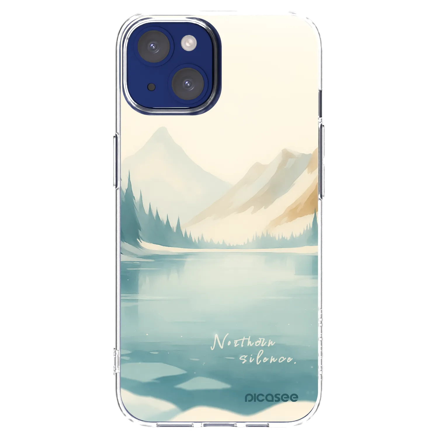 Picasee átlátszó szilikon tok az alábbi mobiltelefonokra Apple iPhone 14 - NOTHERN SILENCE