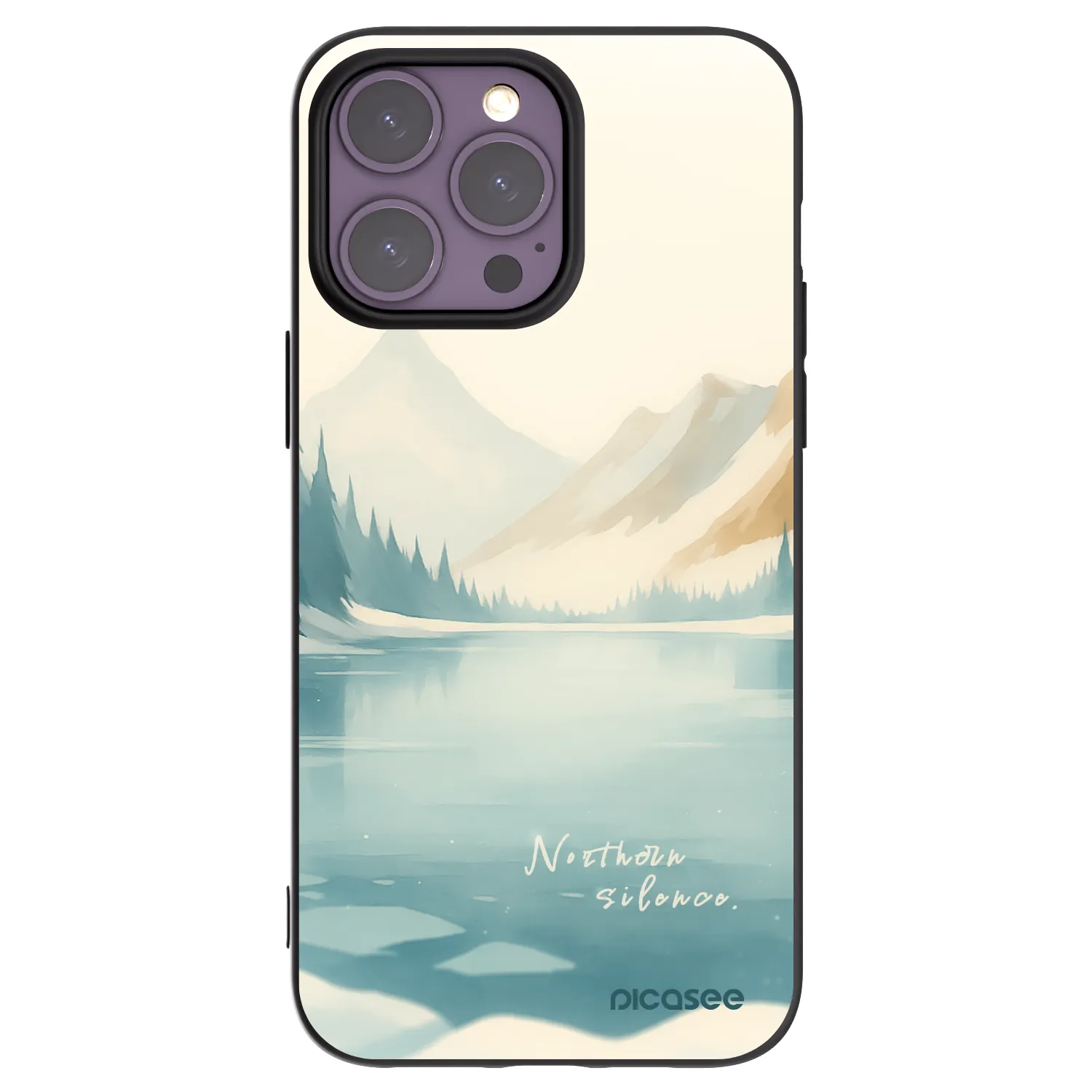 Picasee fekete szilikon tok az alábbi mobiltelefonokra Apple iPhone 14 Pro Max - NOTHERN SILENCE